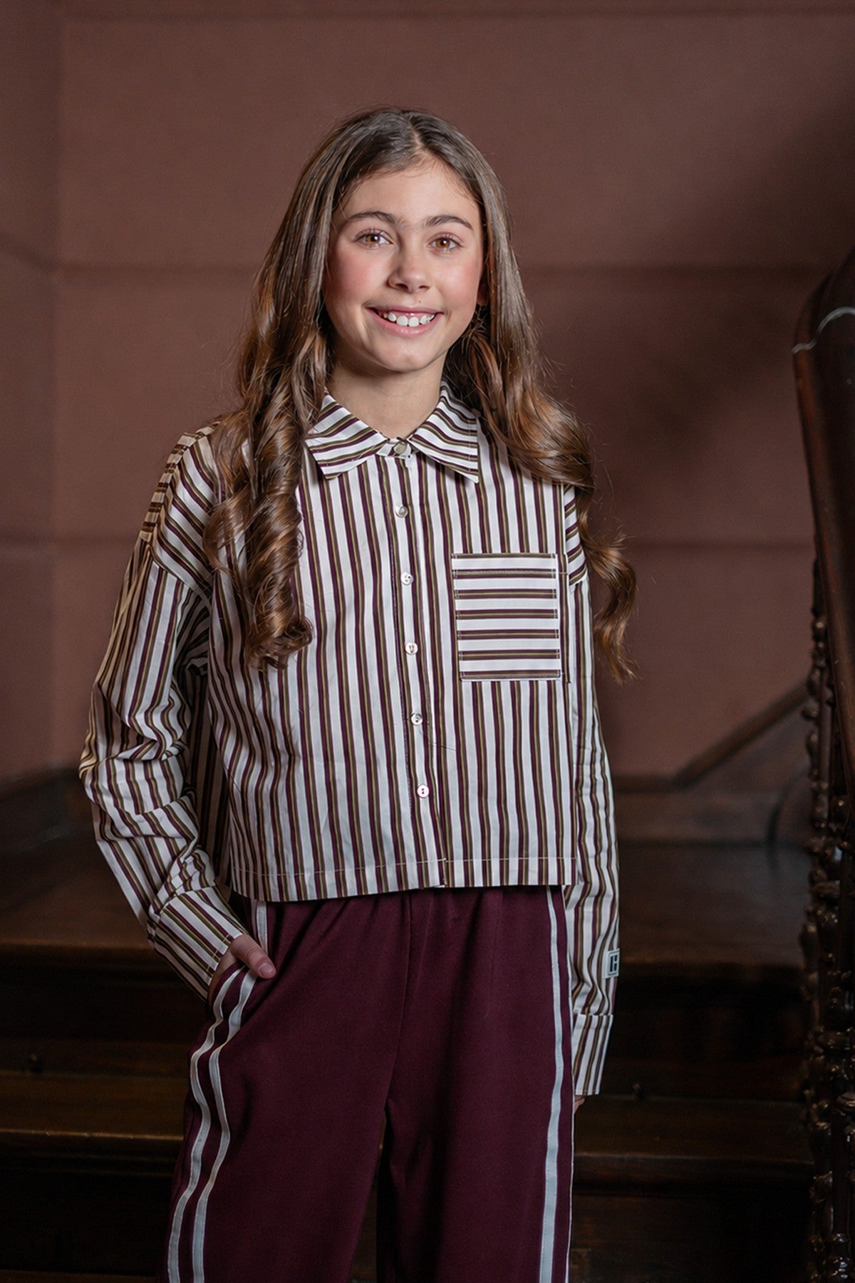 Cilia cropped blouse