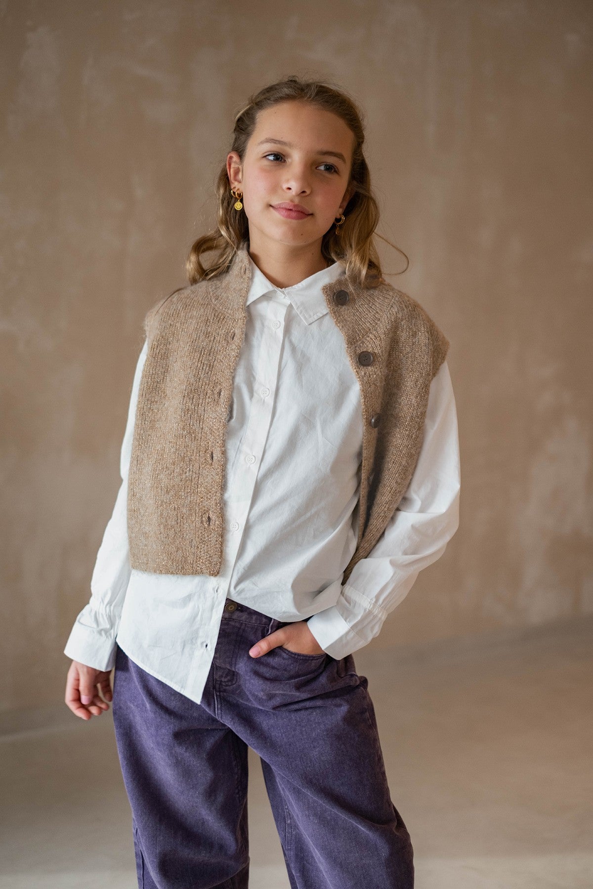 Dayna spencer with button closure