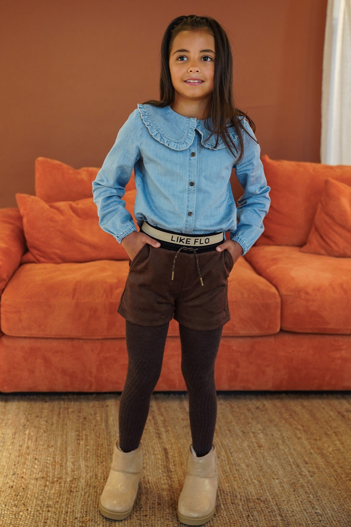 Celine chambrey blouse with collar