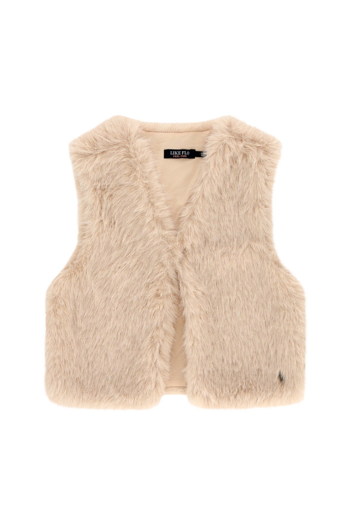 Diam faux fur hairy gilet