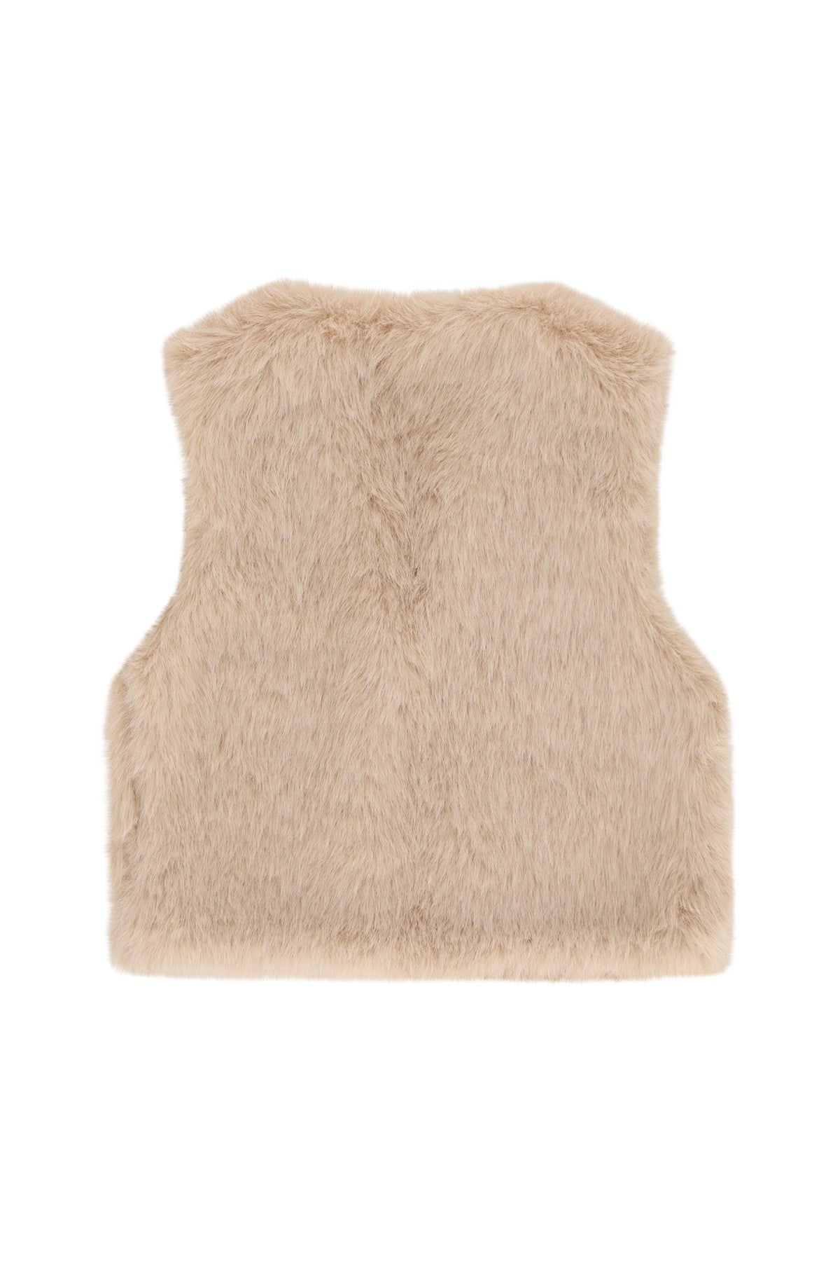 Diam faux fur hairy gilet