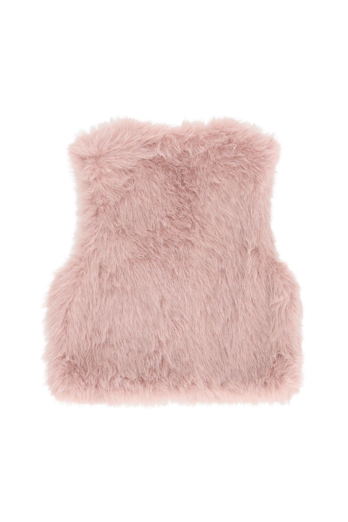 Diam faux fur hairy gilet