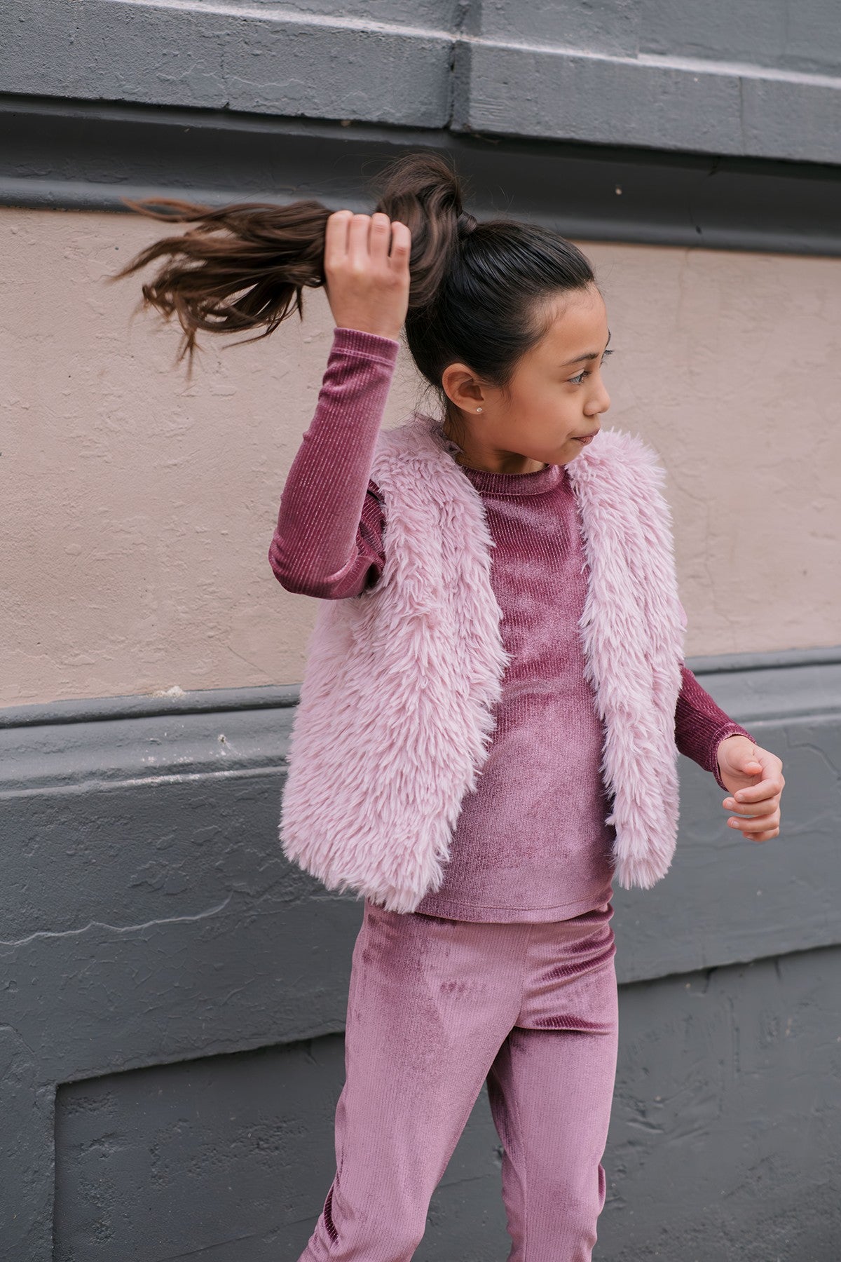 Esmay velvet glitter top