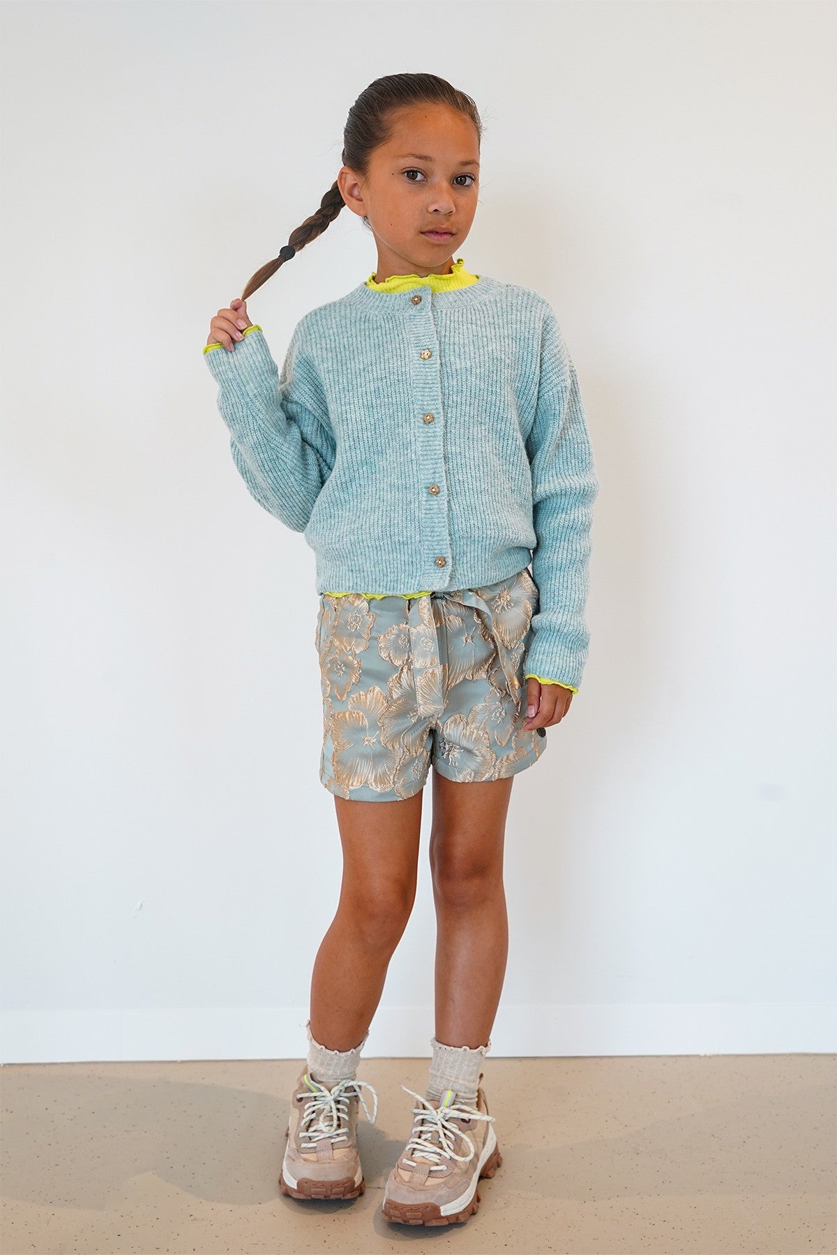 Fendy jacquard short