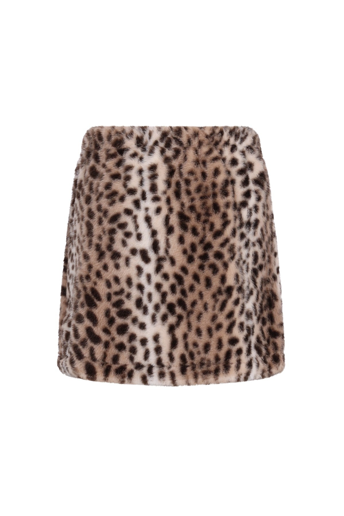 Samm faux fur skirt with elastic WB