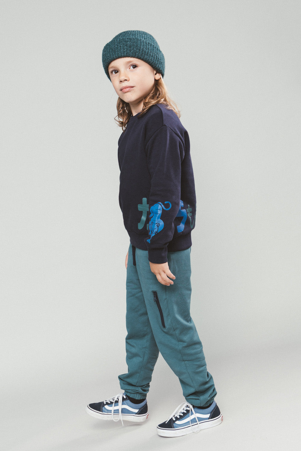 SIMON tiger sleeve sweater