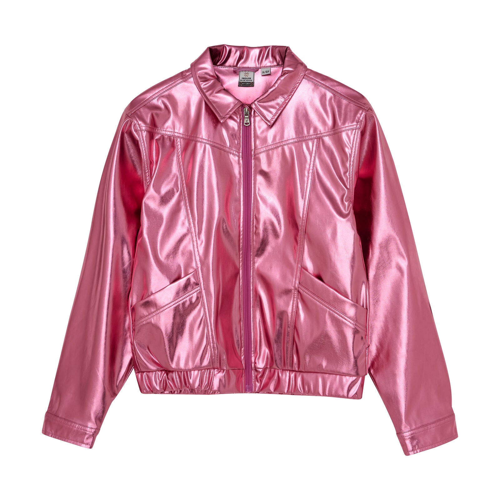 Metallic Biker Jacket