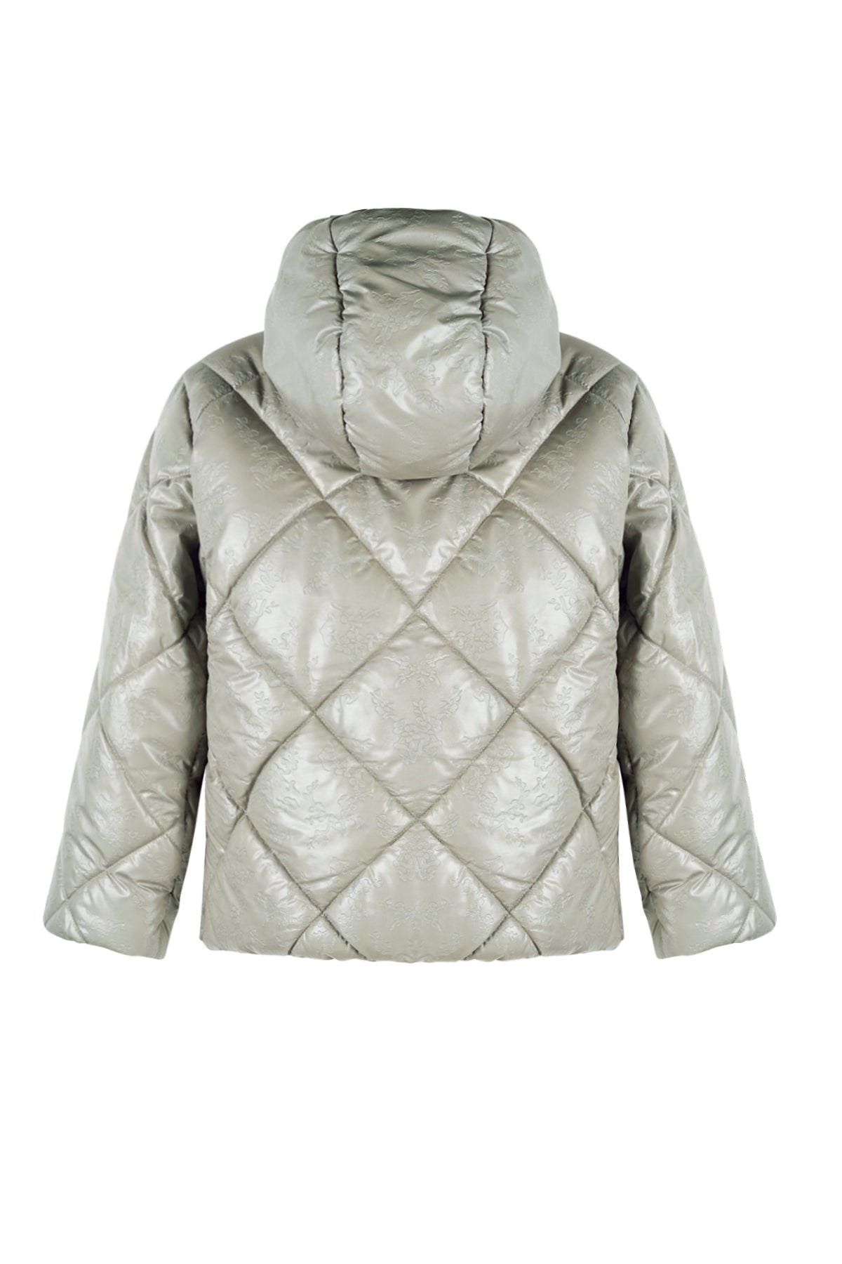 Button Hooded Short Winter Jacket