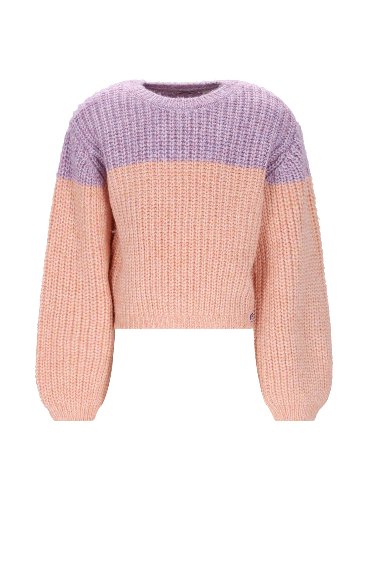 Kem Melange Knitted Colorblock sweater
