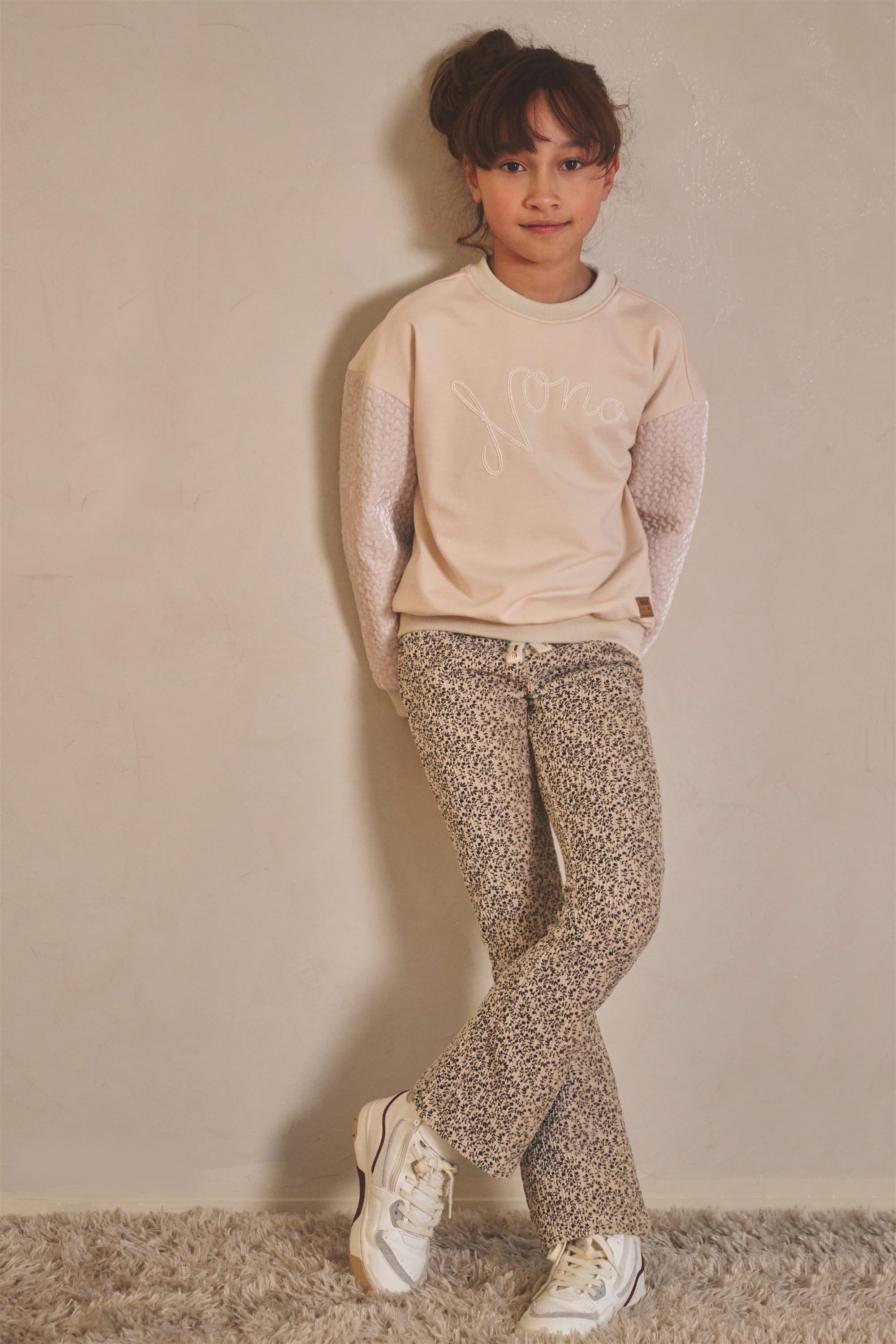 Sady AOP Rib Jersey Flared Pants