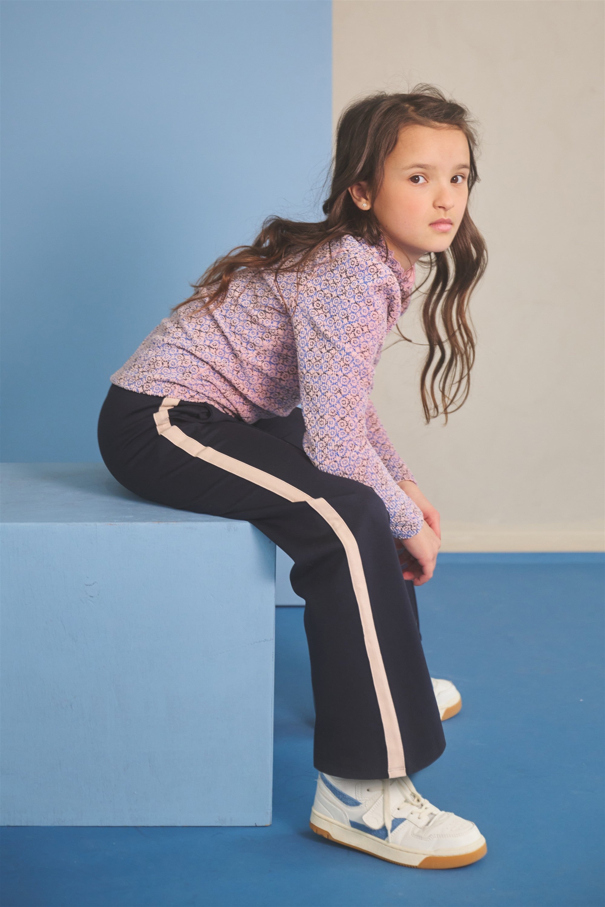 Sayla Interlock Wide Leg Pants