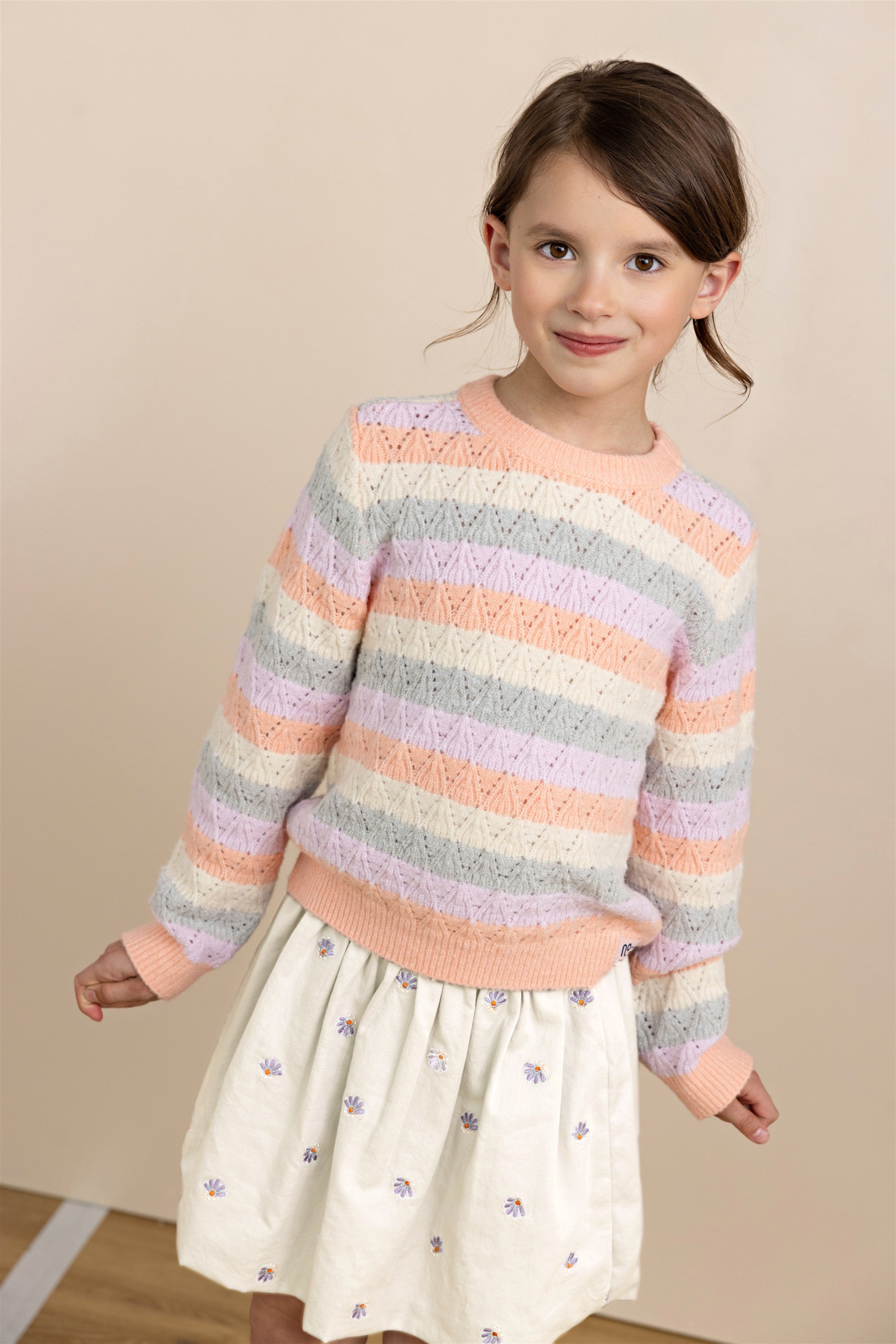 Kiddo Striped Knitted Sweater