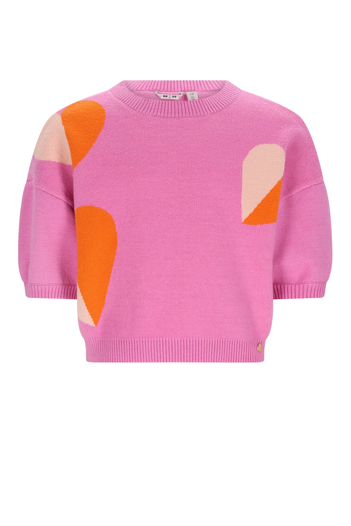 Keya Knitted Top with intarsia hearts