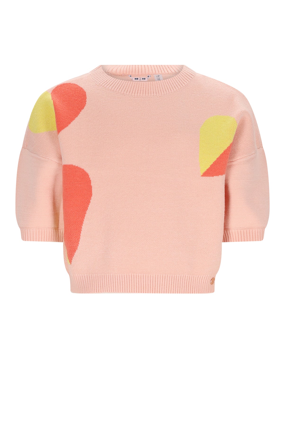 Keya Knitted Top with intarsia hearts