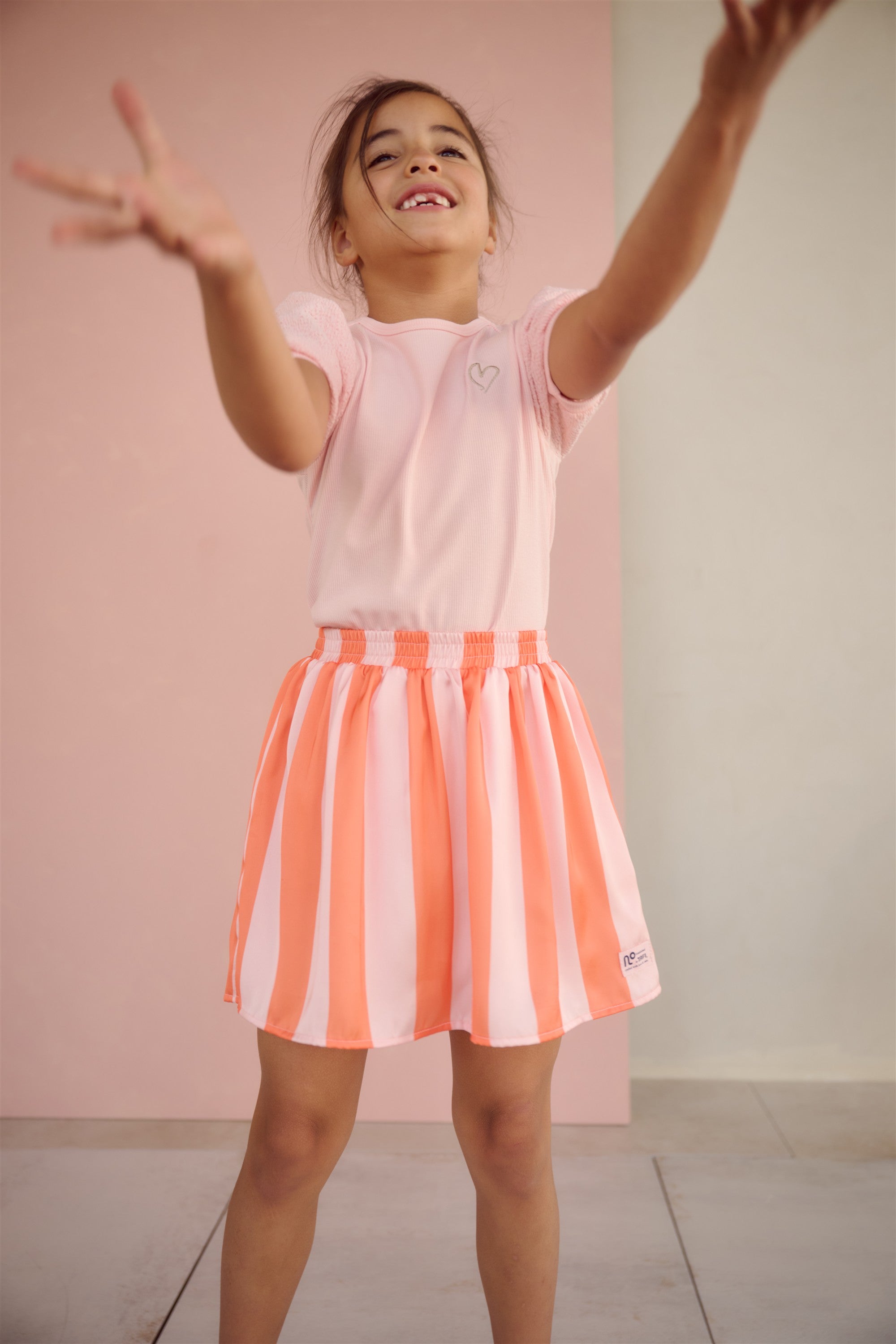 Kyoto Ribjersey Top with puffed sleeves