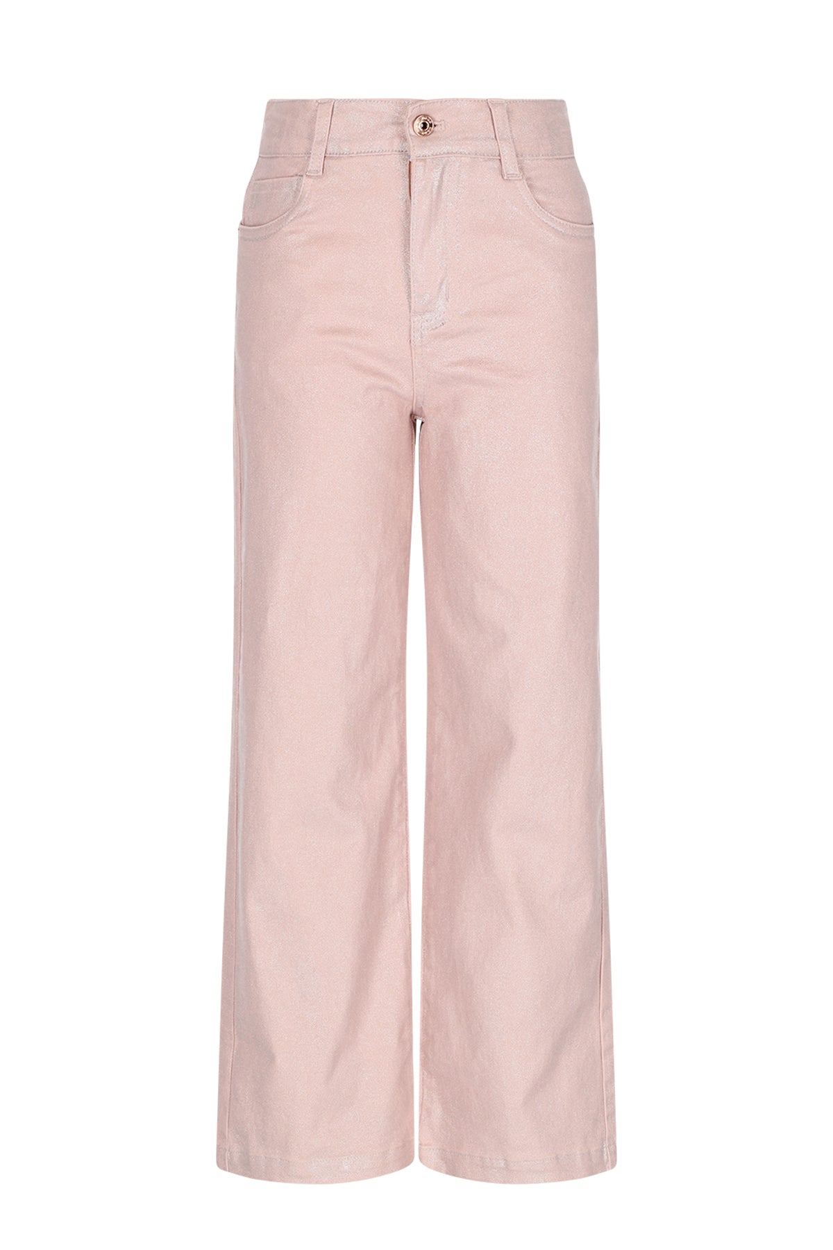 Siam foilcoated Stretch Twill Straight Leg Pants