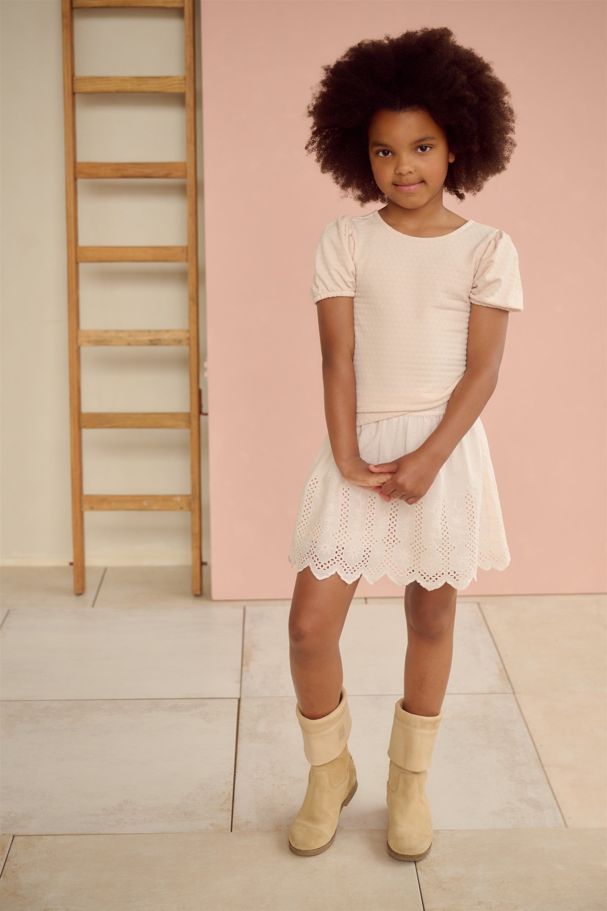 Nova Skirt with Embroidered Border