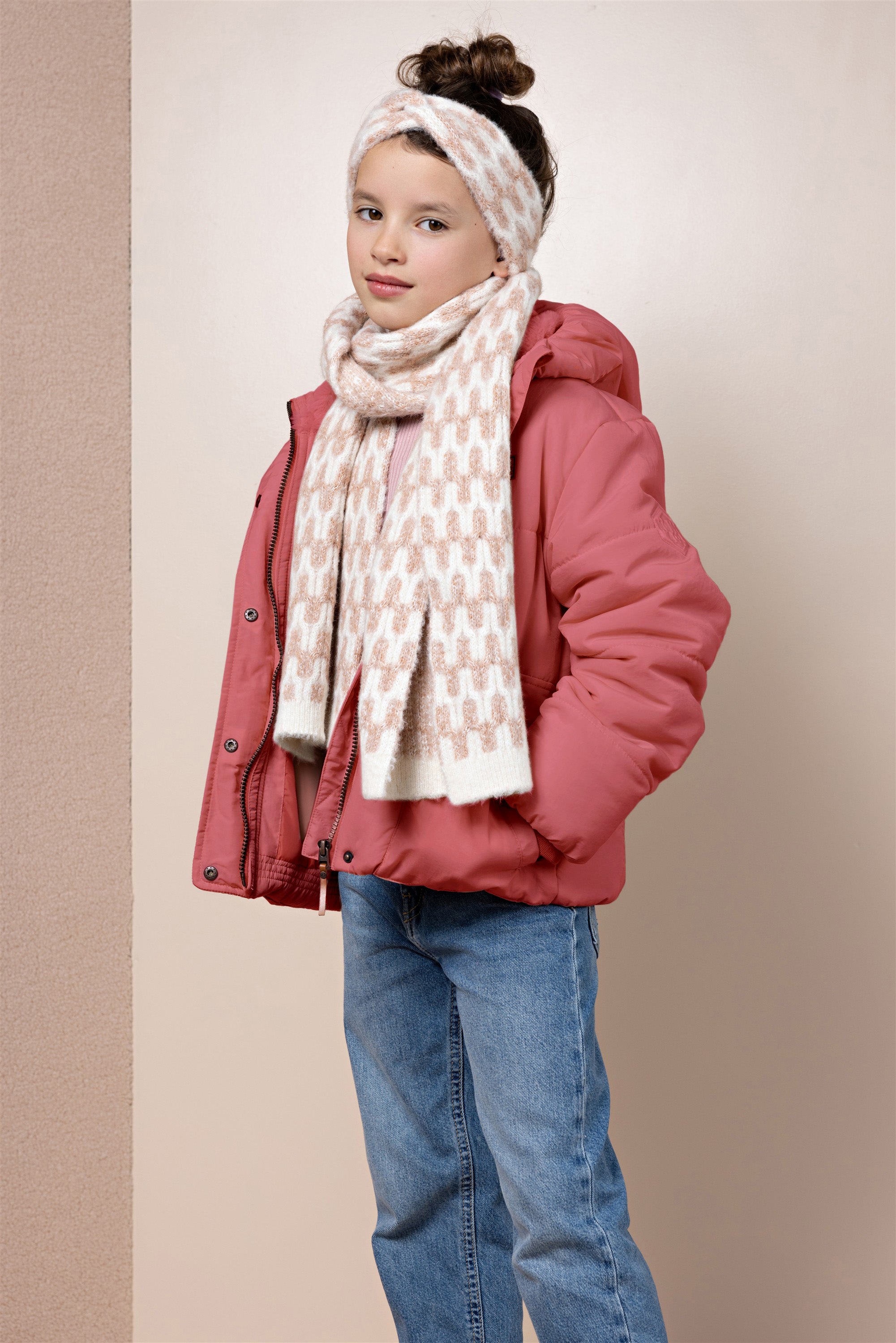 Rosa Knitted Hairband+Scarf Set