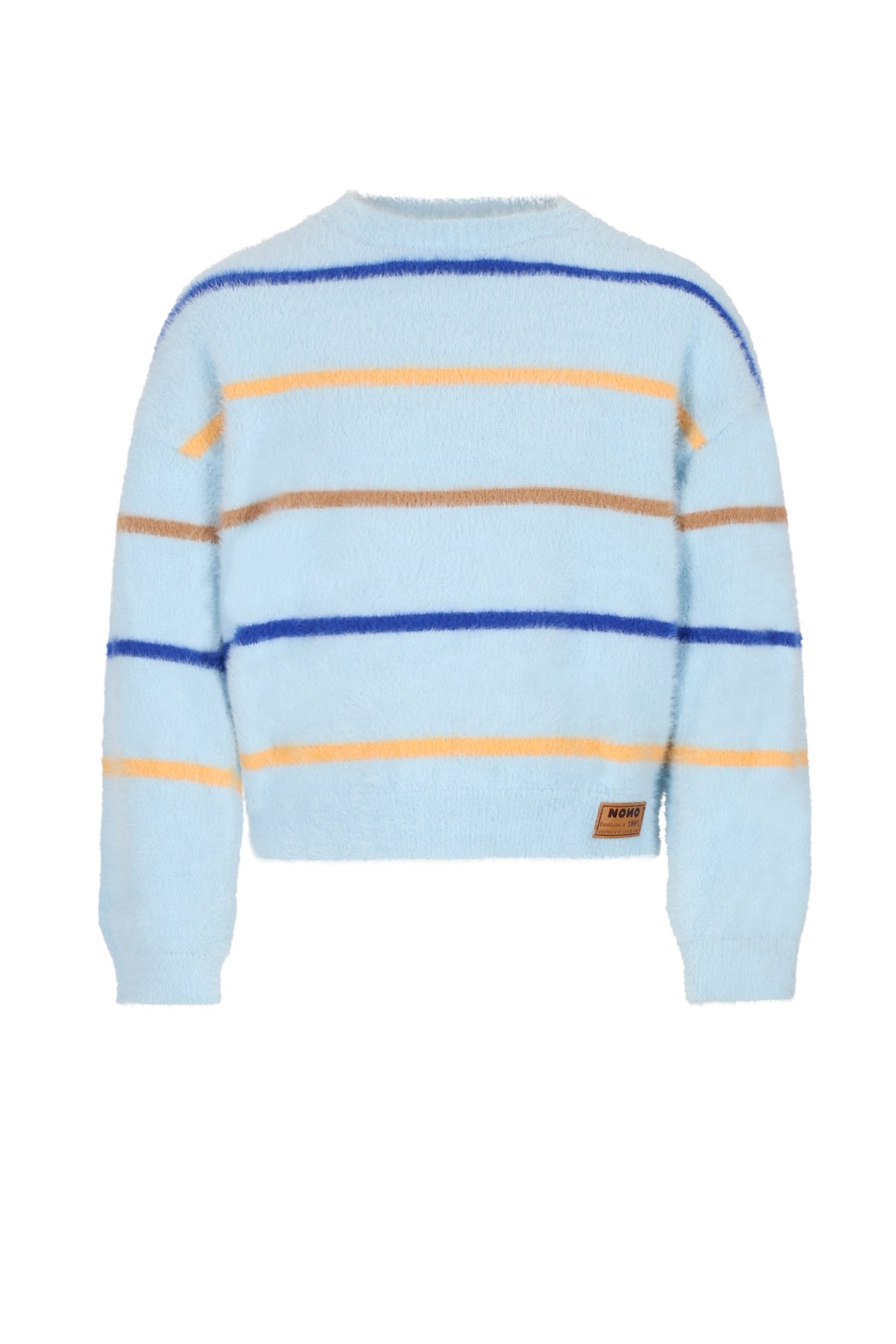 Keson Fluffy Soft Knitted Striped Sweater