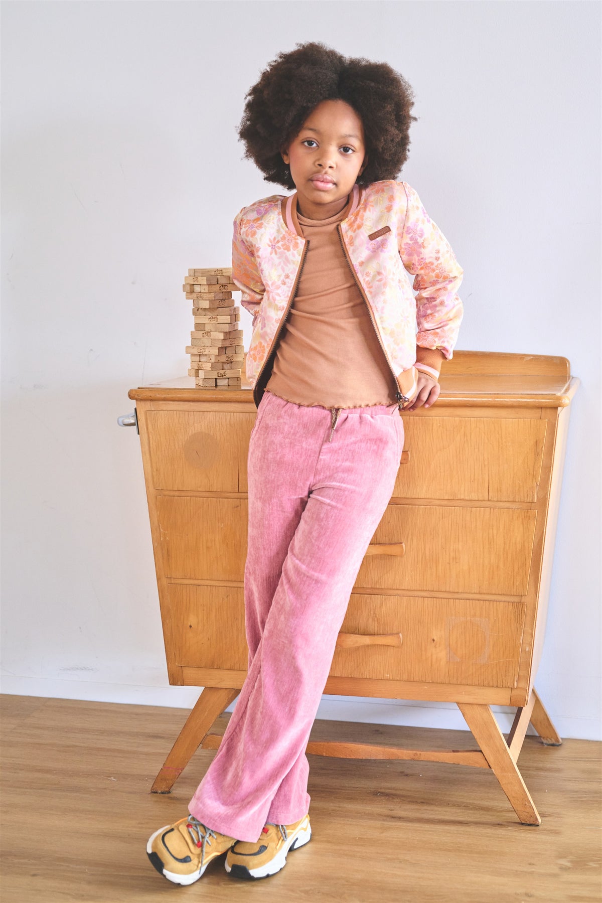 Sayla Wide Leg Velvet Stretch Pants