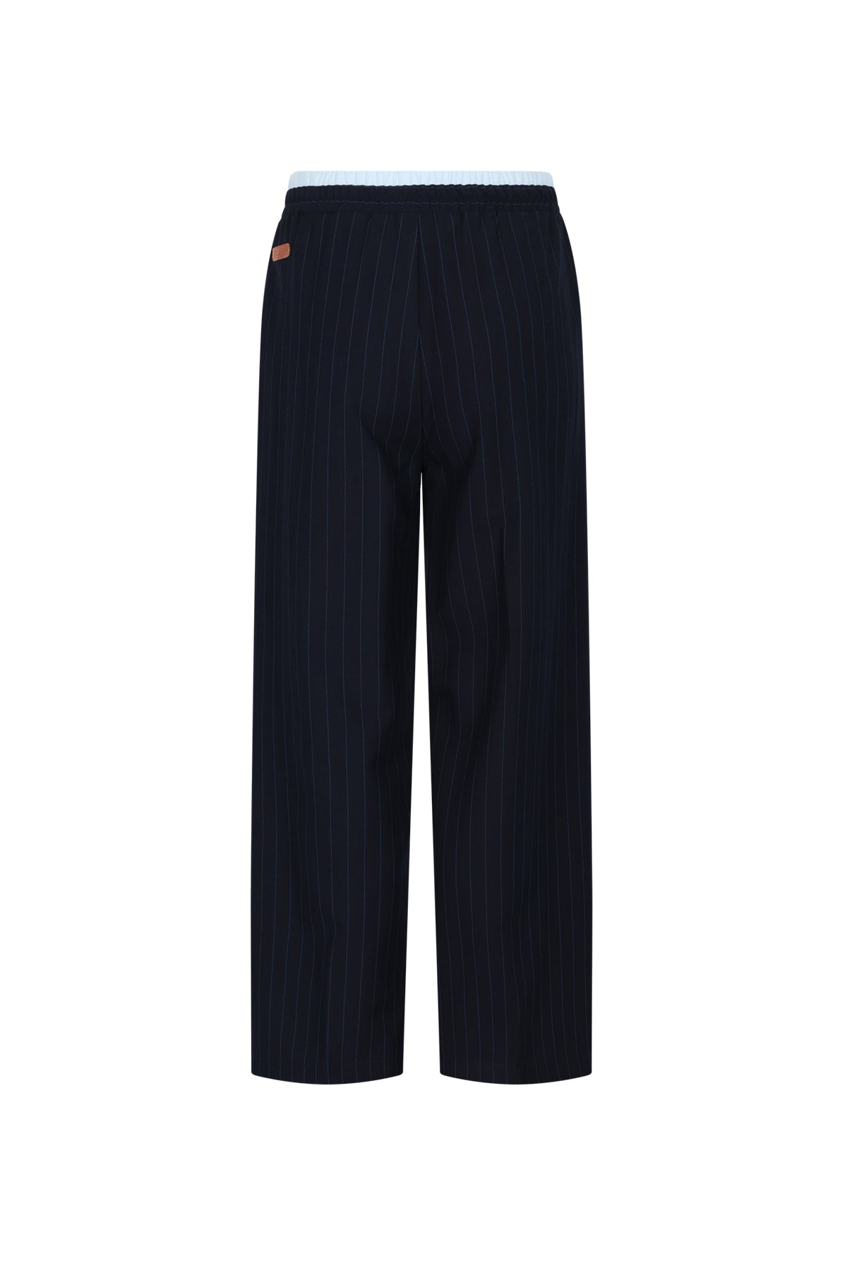 Sarah Pinstripe Pants with contrast waistband
