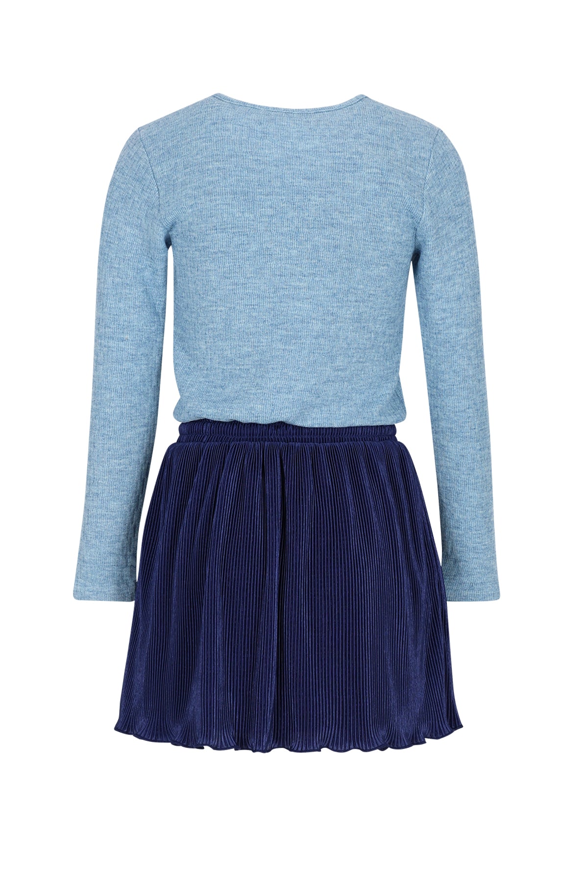 Maran Combi Dress with Plissee skirt+Cable knit top