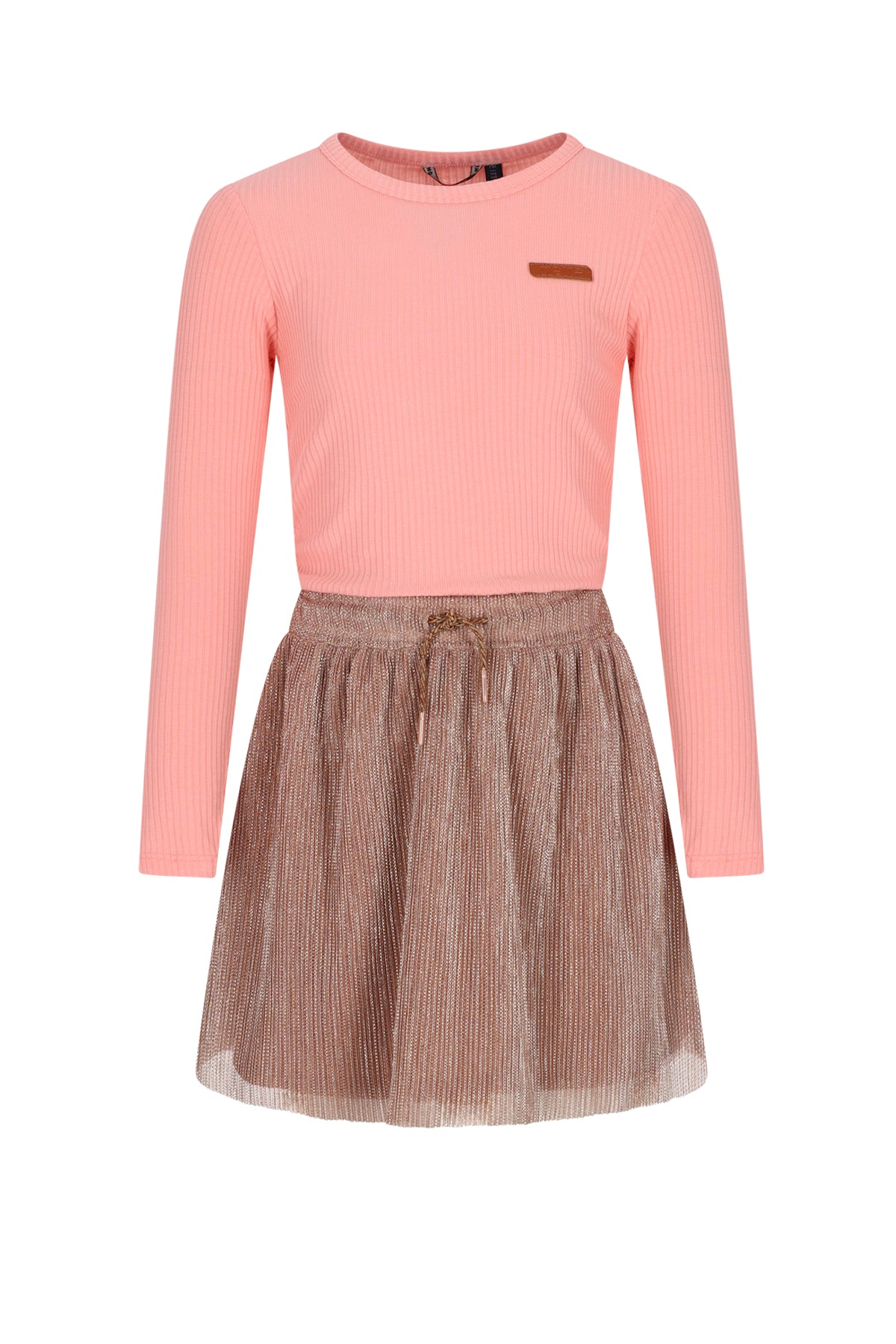 Maran Combi Dress with foil plissee skirt