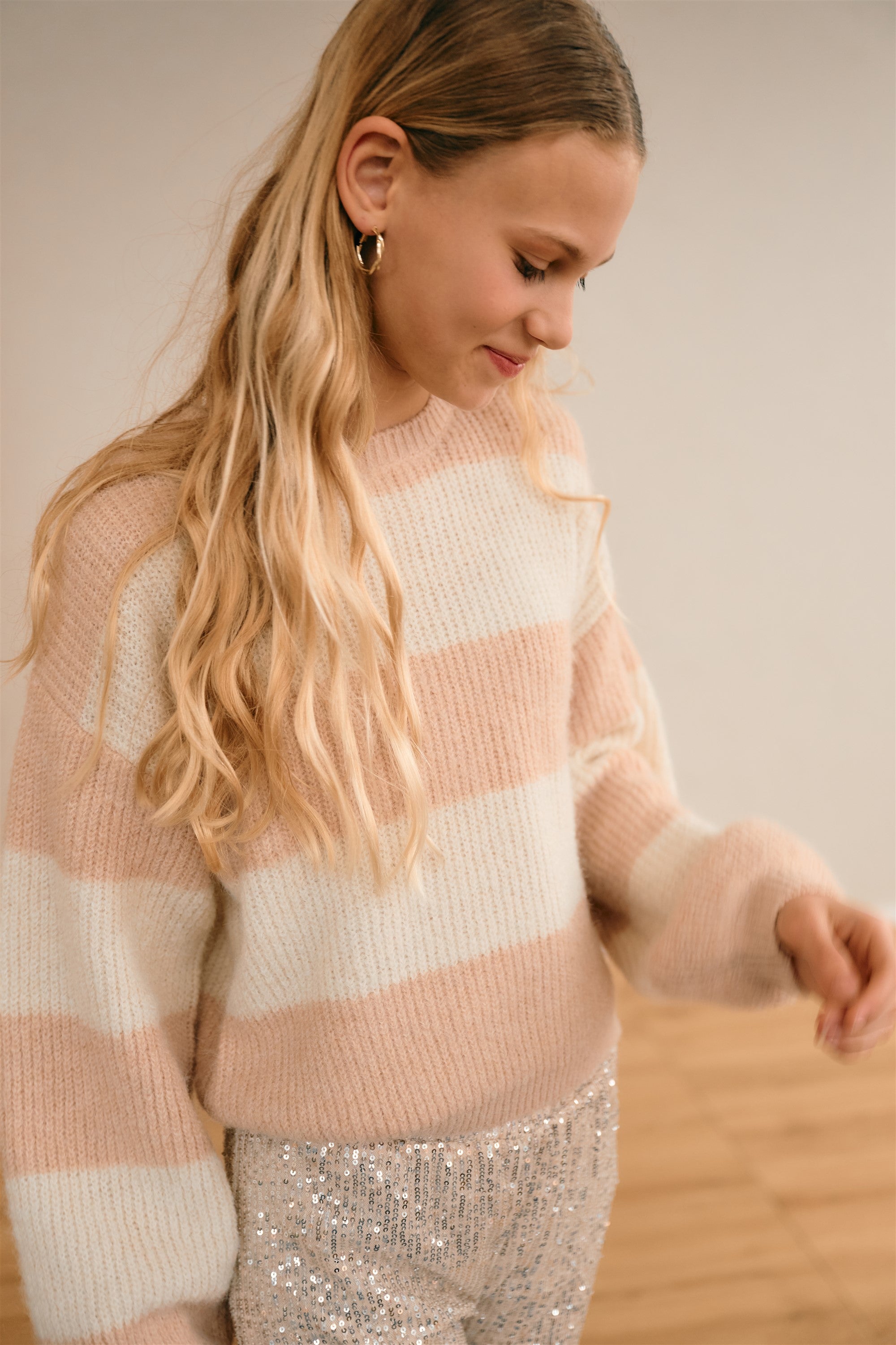 Kate Gestreepte Gebreide Sweater