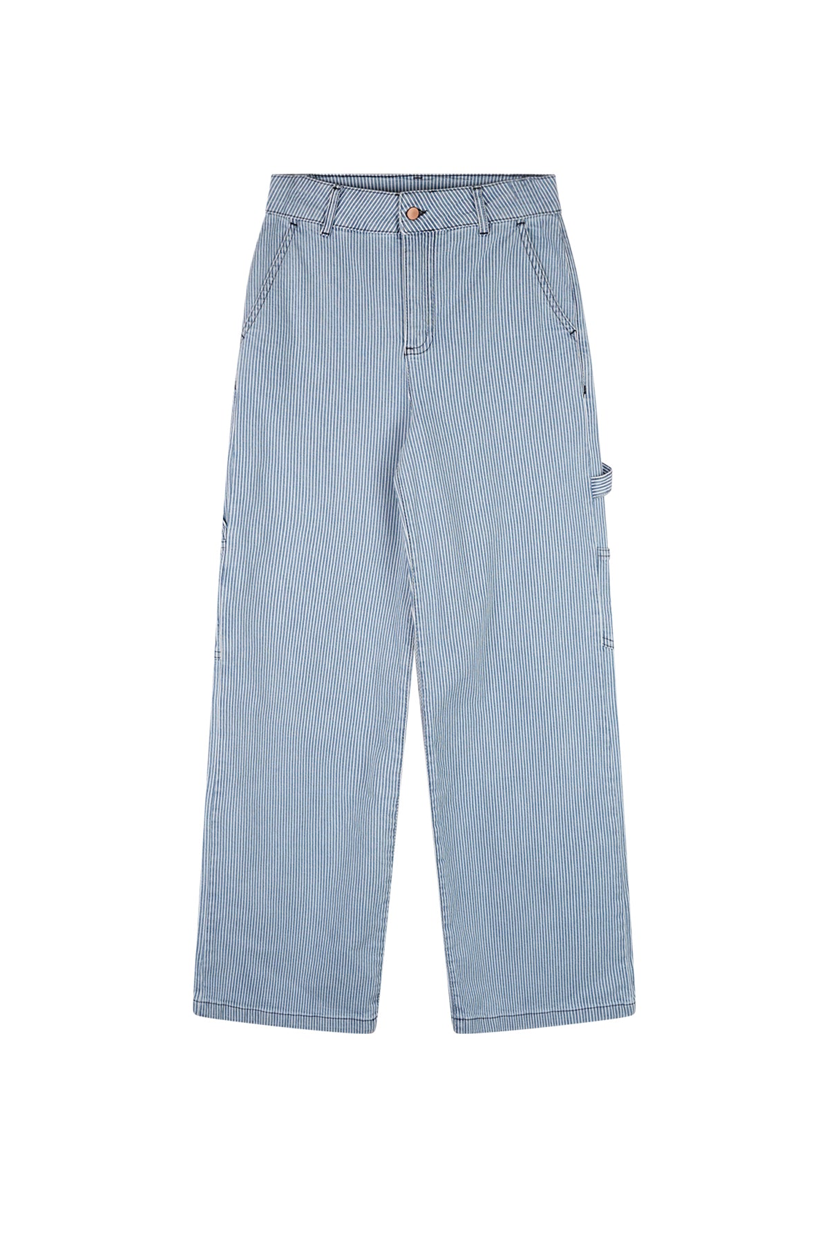 Suca Gestreepte Carpenter Broek Blauw