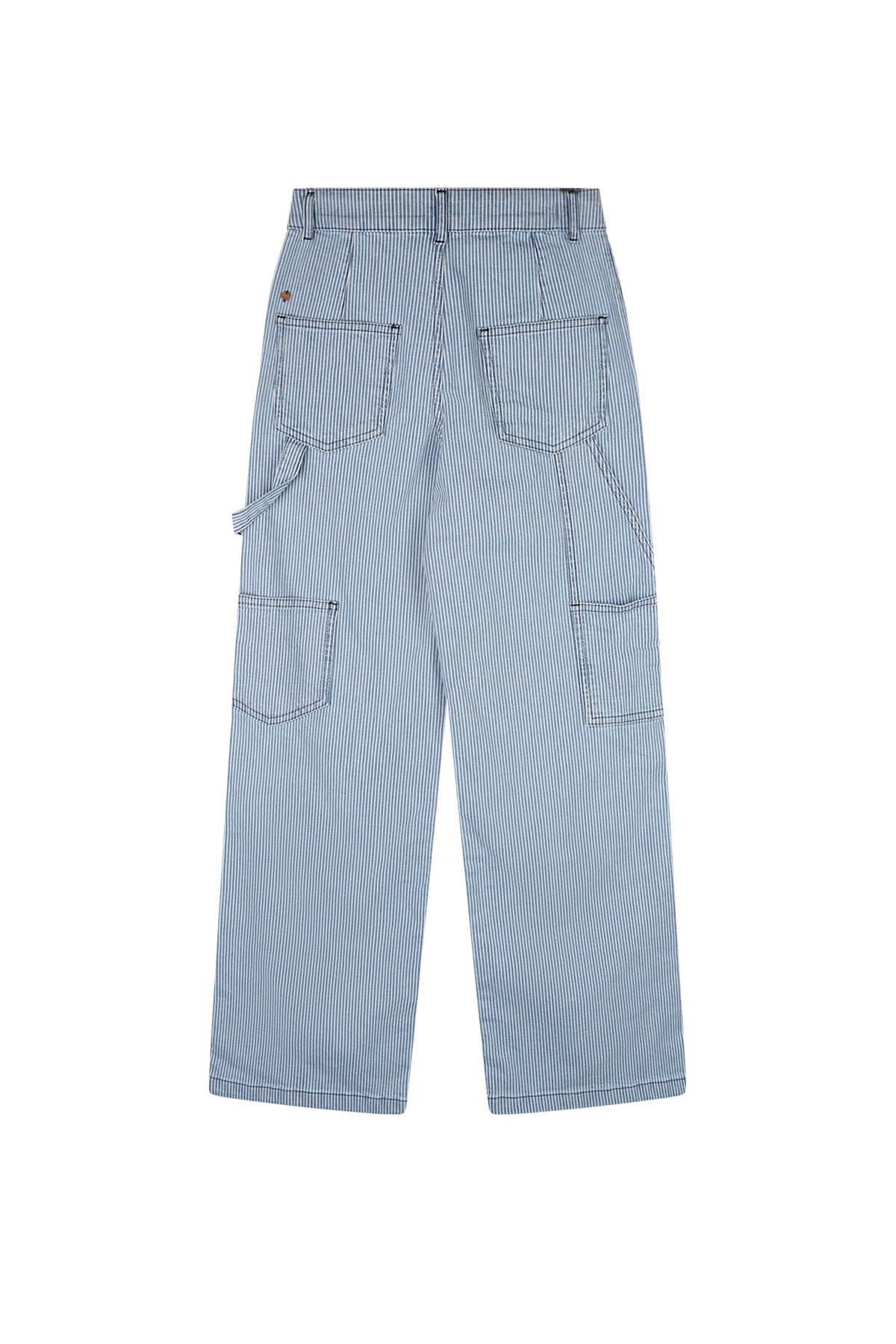 Suca Gestreepte Carpenter Broek Blauw