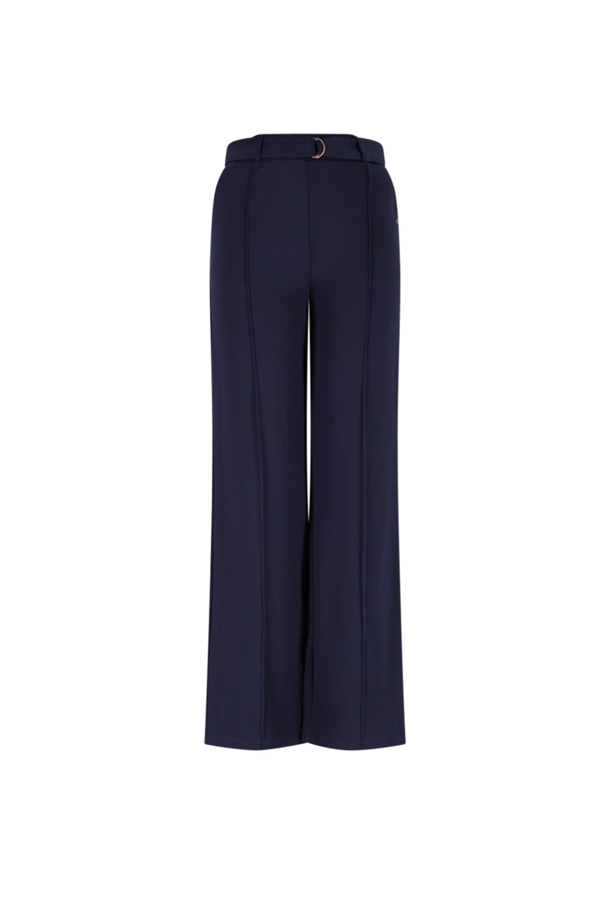 Salet Wide Leg Interlock Pants with belt