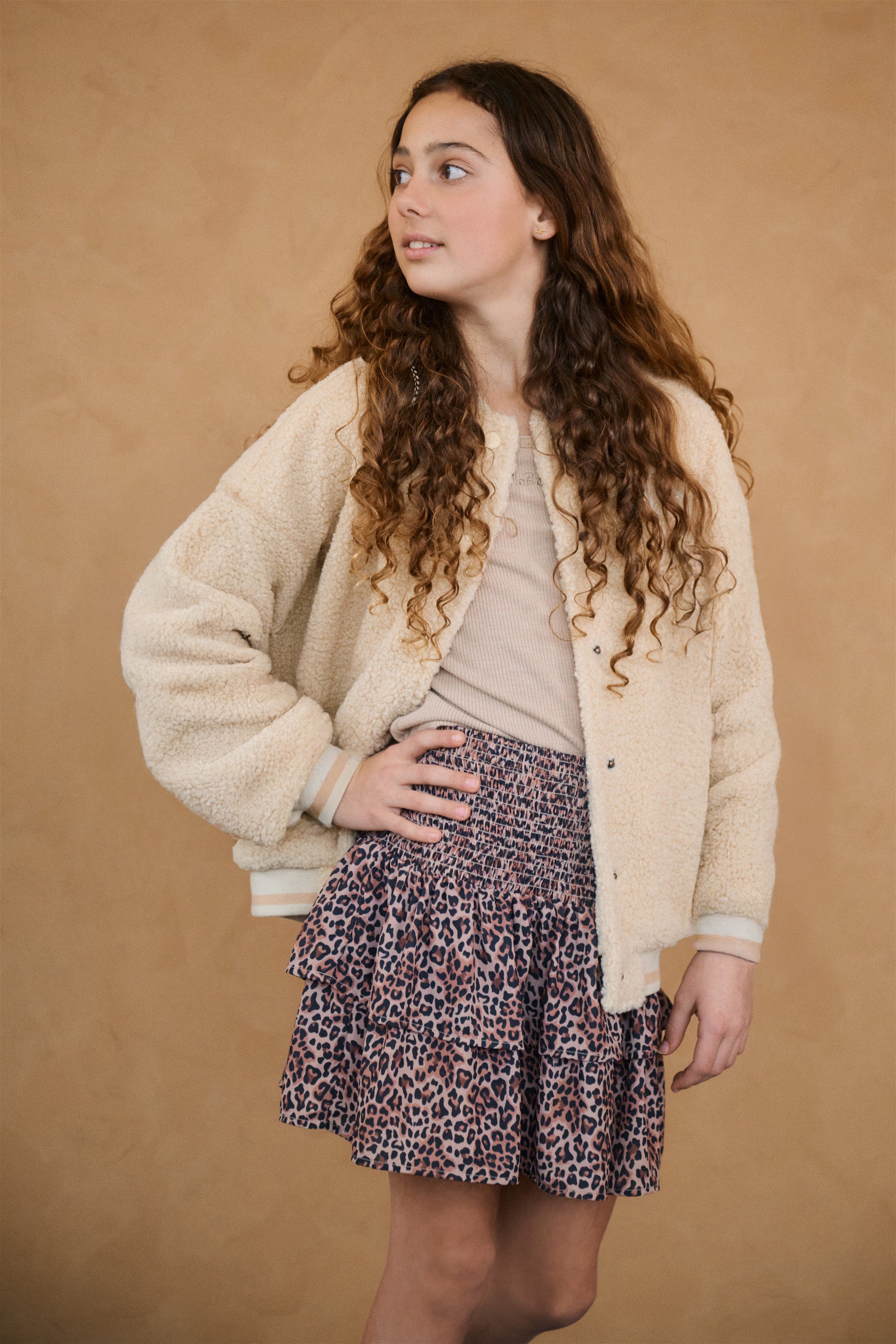 Nika Smocked layered skirt