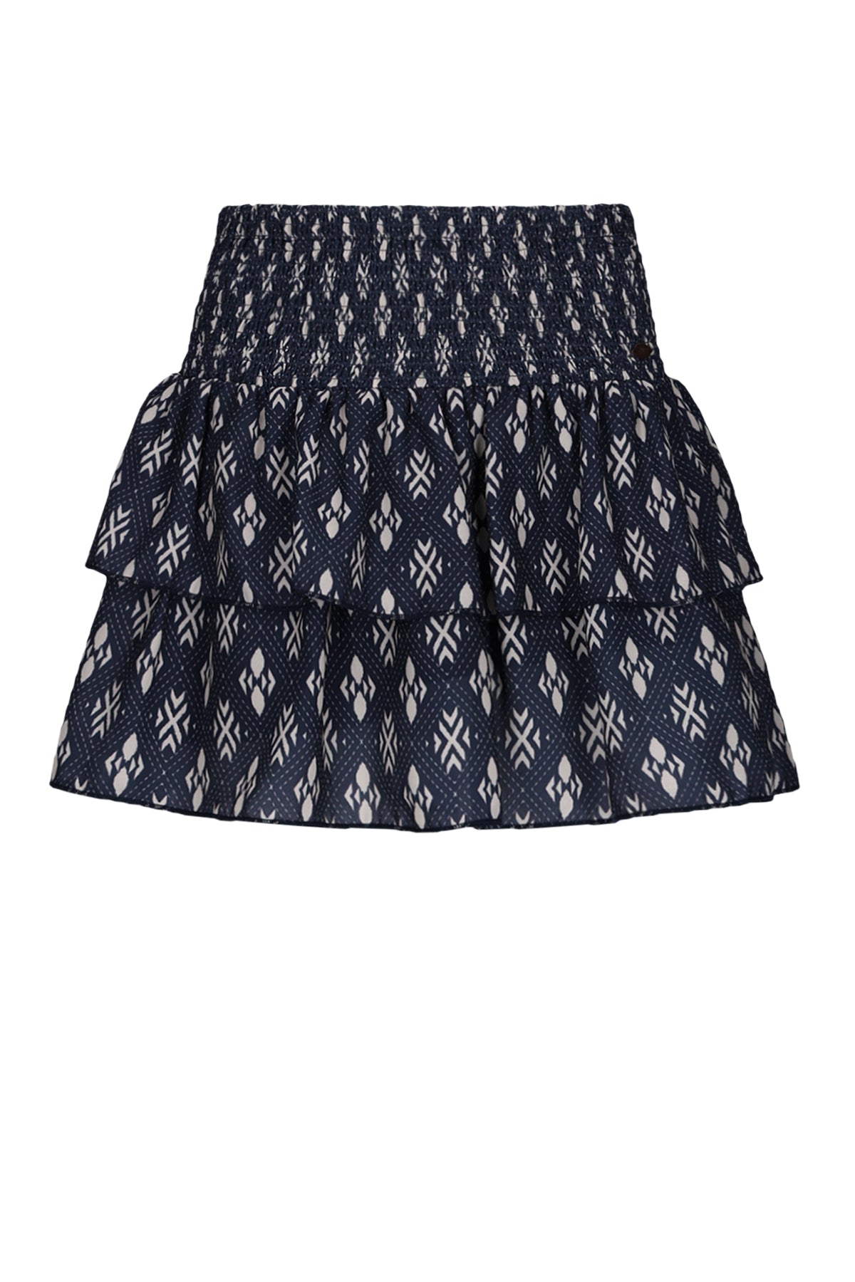 Nika Gesmokte Rok Donkerblauw