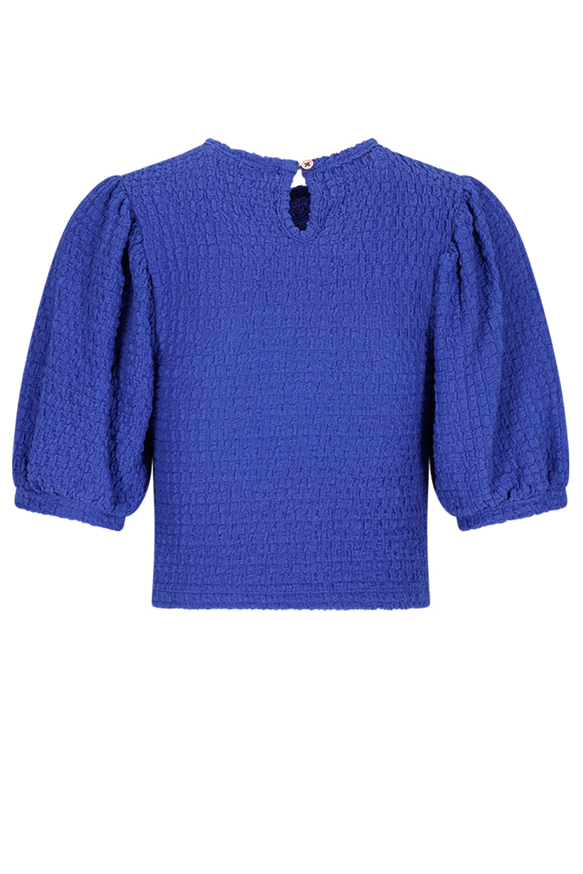 Kylias Smock jersey top with puffed sleeves