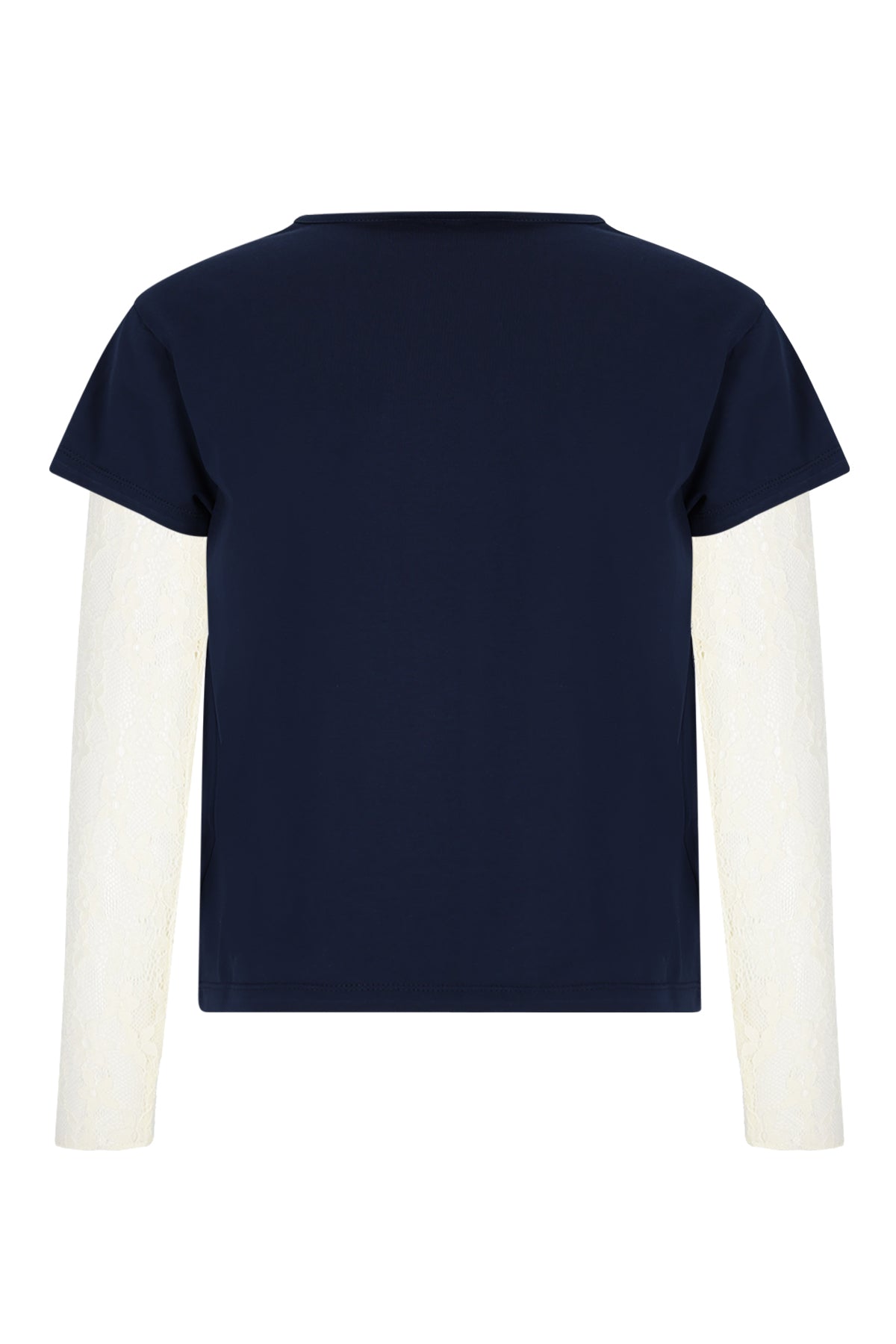 Kase T-shirt with lace sleeves