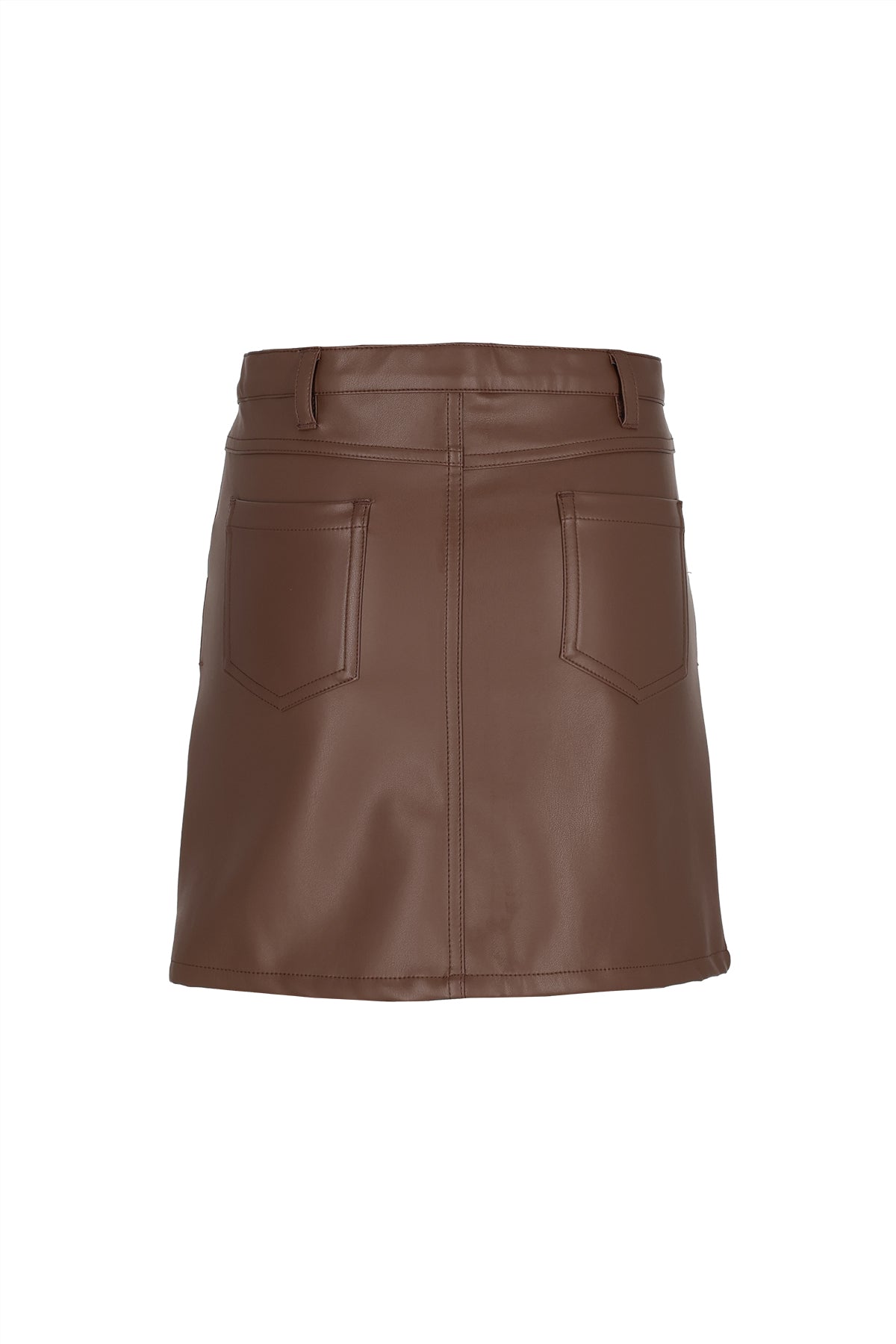 Nima Fake Leather Mini Skirt