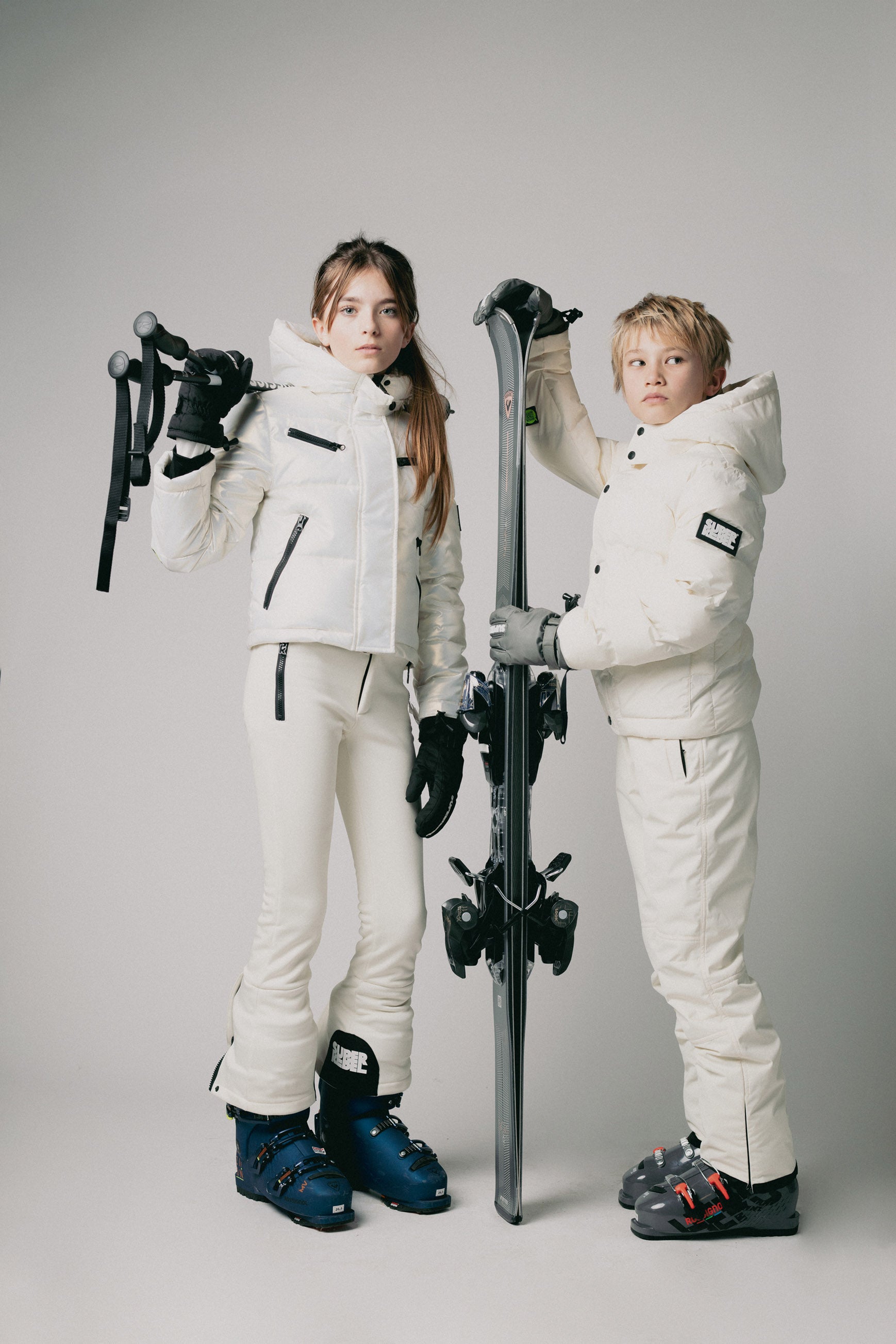 SPICY Girls Hooded Ski Jacket White
