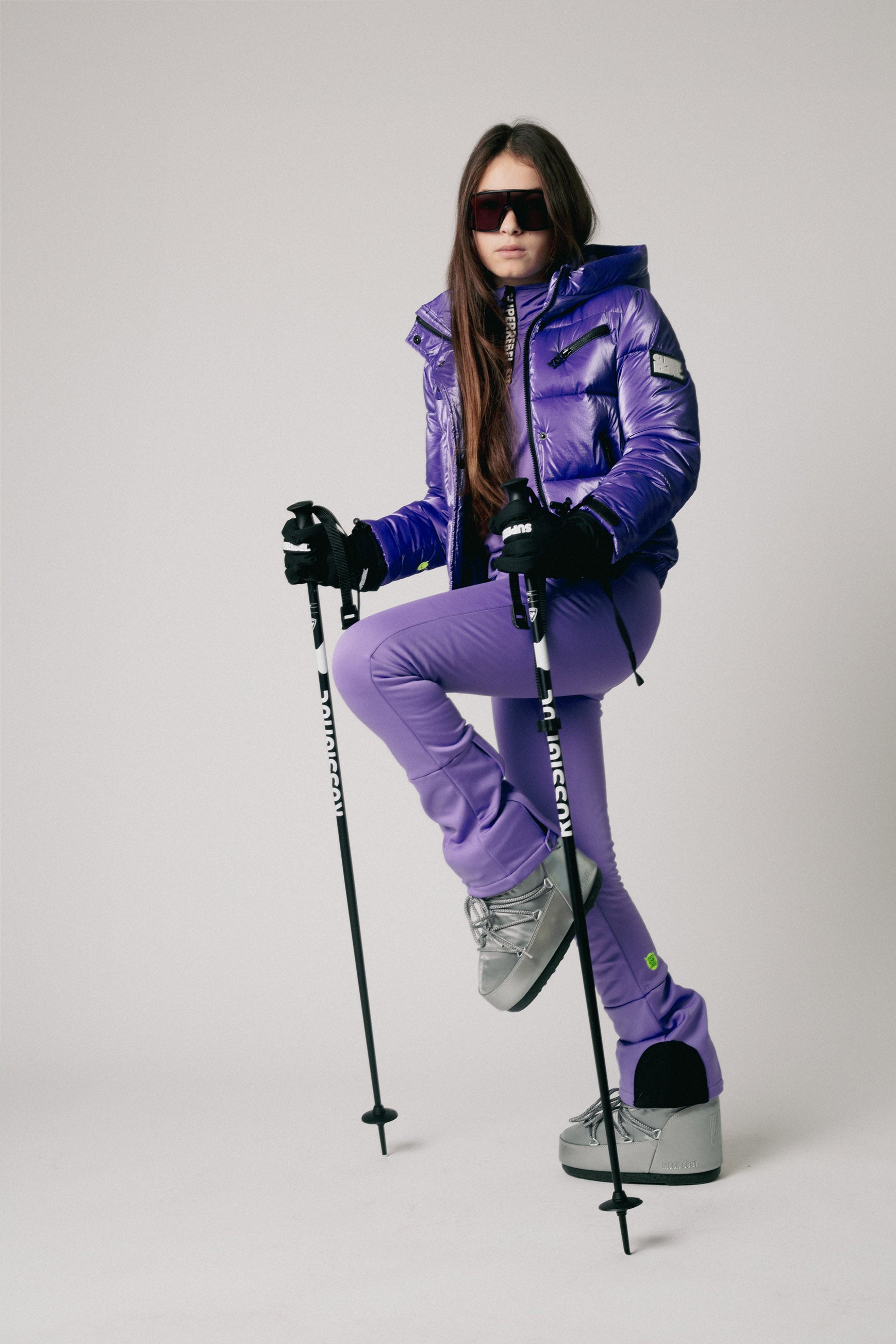 SPICY Girls Hooded Ski Jacket Purple