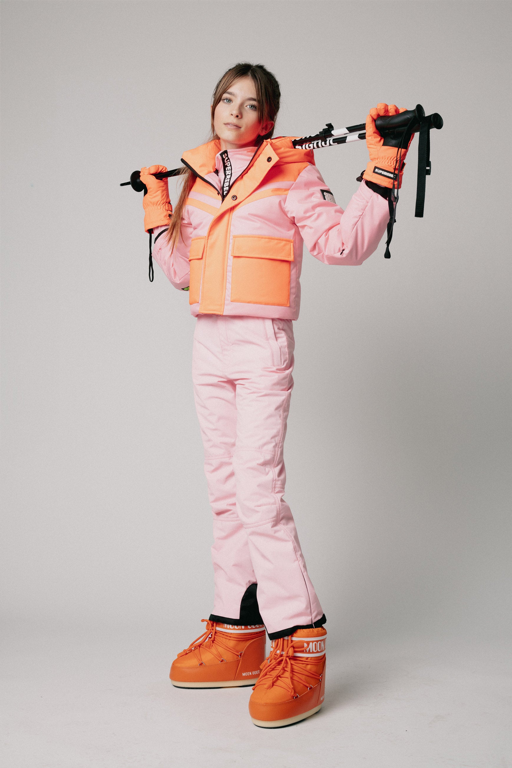 CELI Girls Bomber Winter Jacket Pink