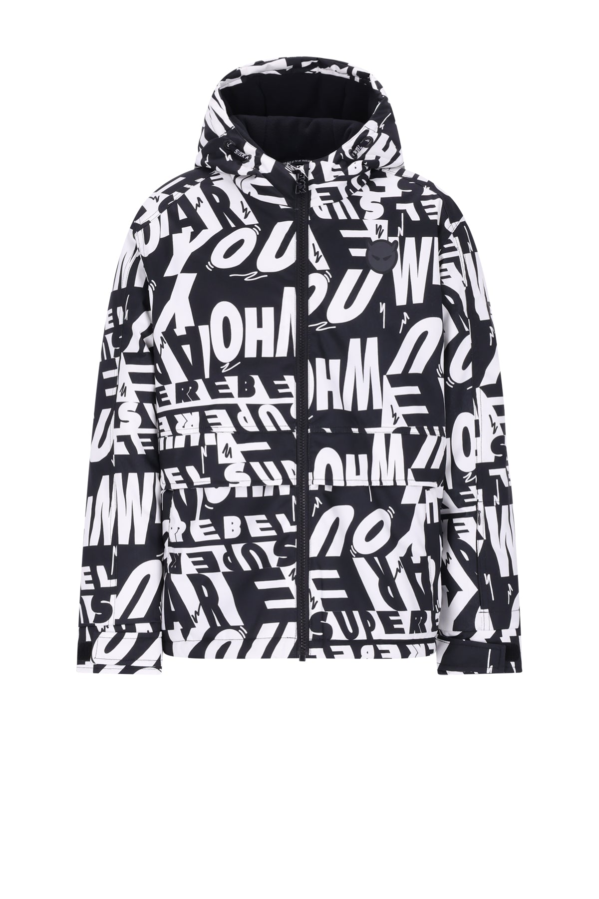 SPACE Ski technical fleece hooded jacket