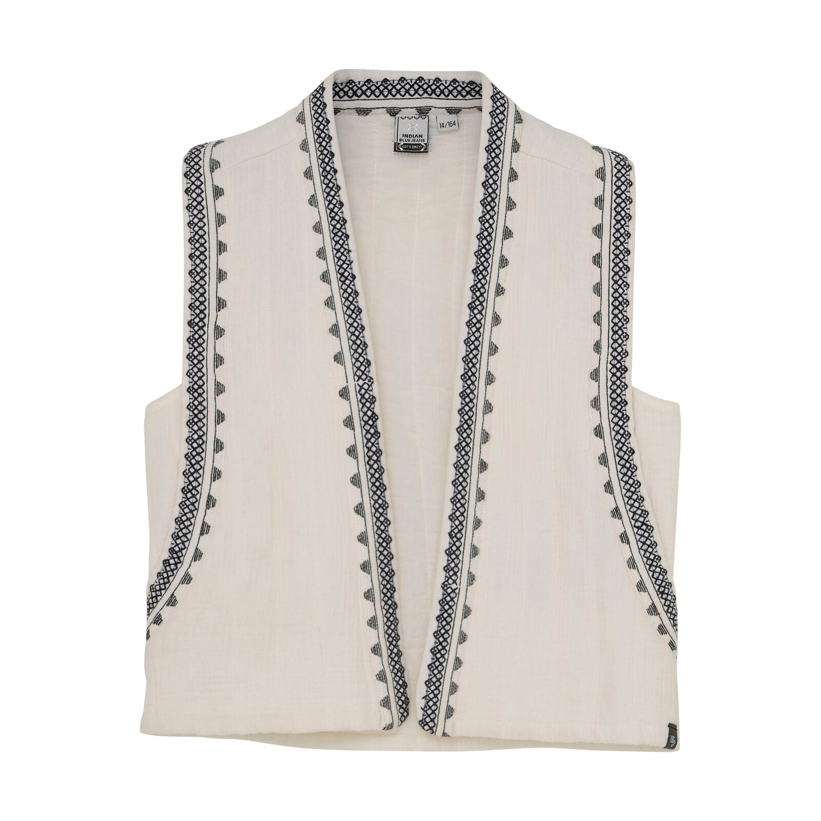 Mouwloos Geborduurd Vest