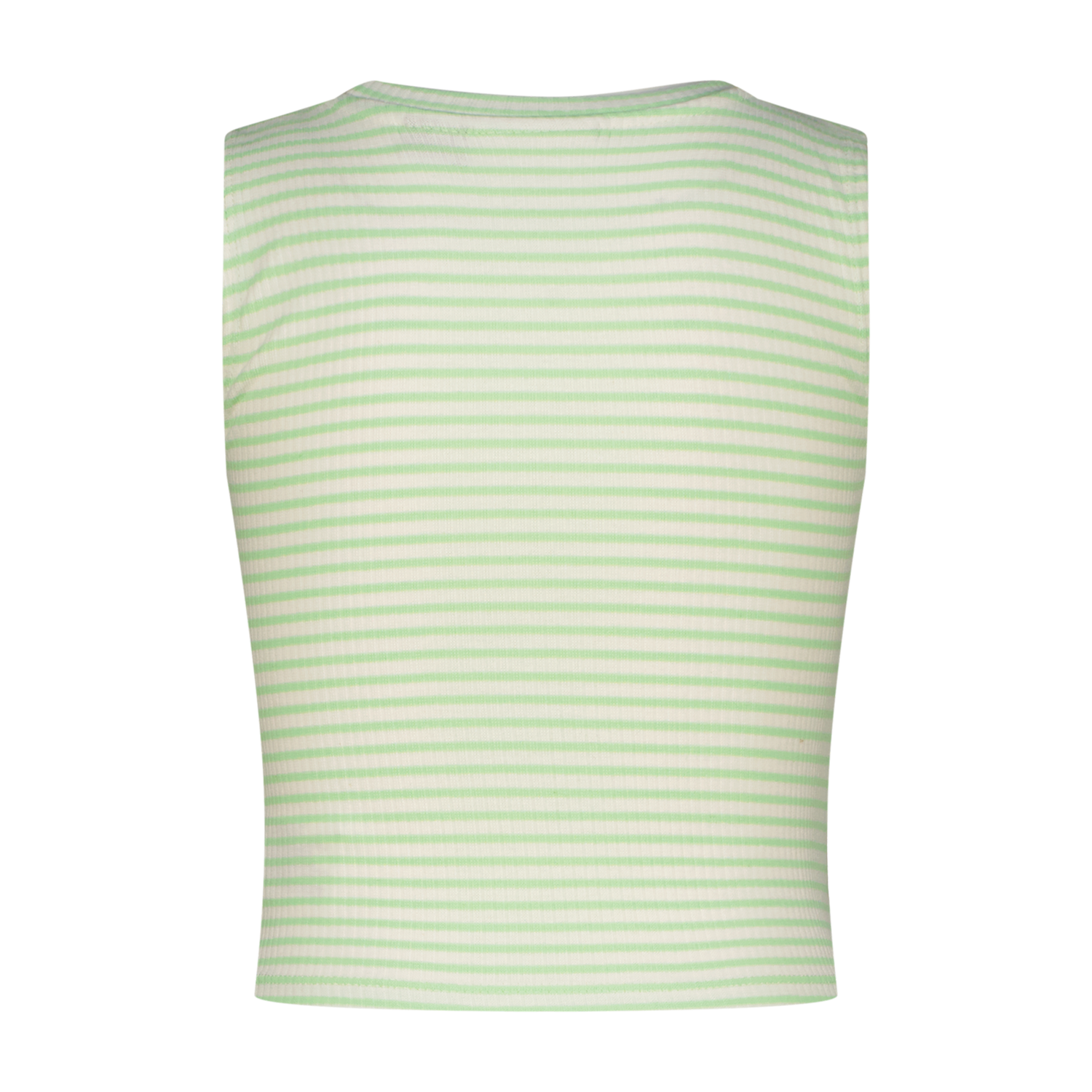 Icon-Crop stripe rib Top