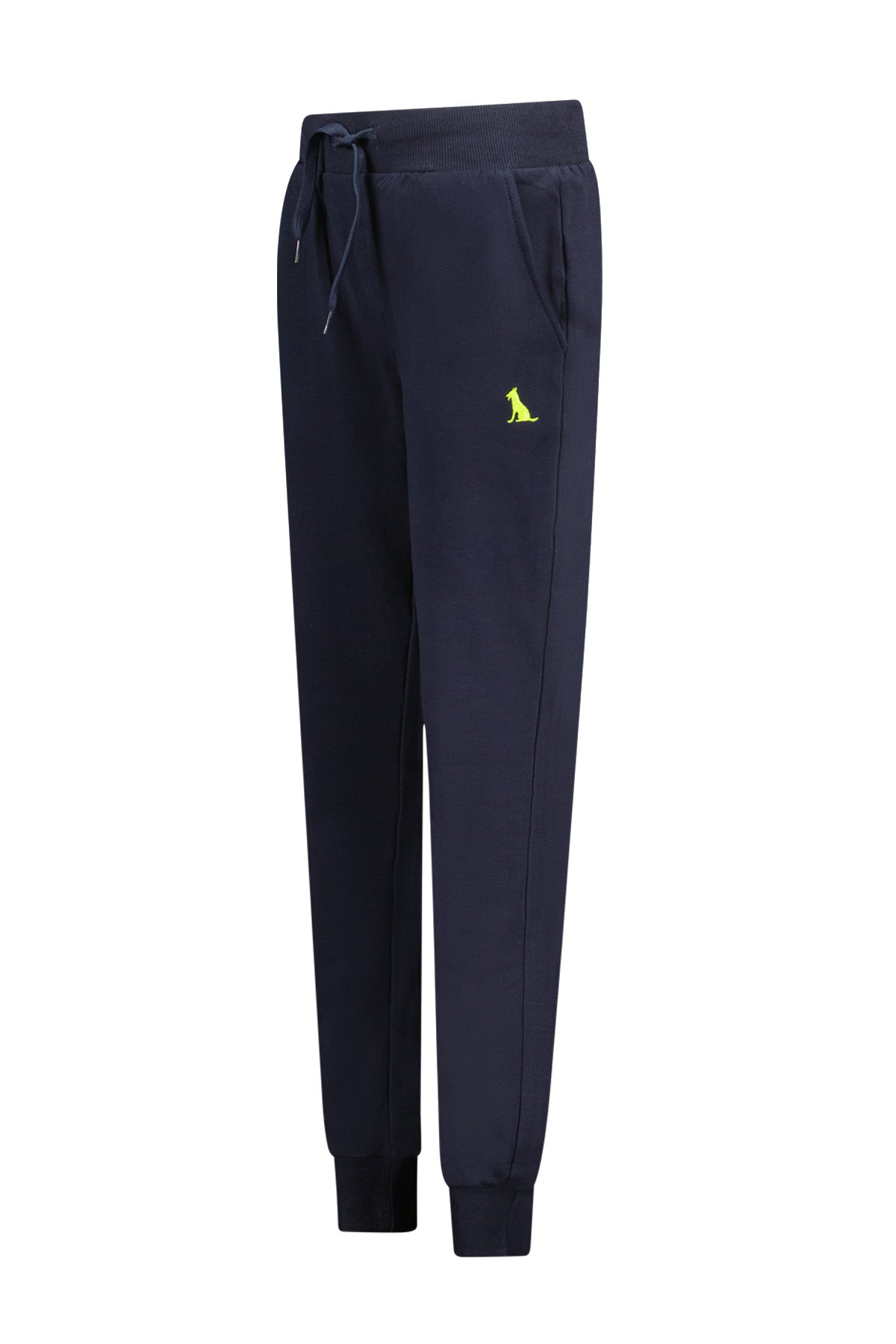 Basic navy joggingbroek 'Boaz' van TYGO & vito in biologisch stretch katoen, jongens kleding