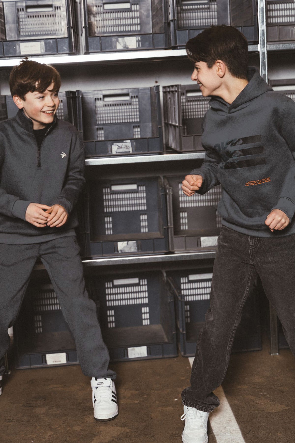 Sweat Half Zip Nout loose fit