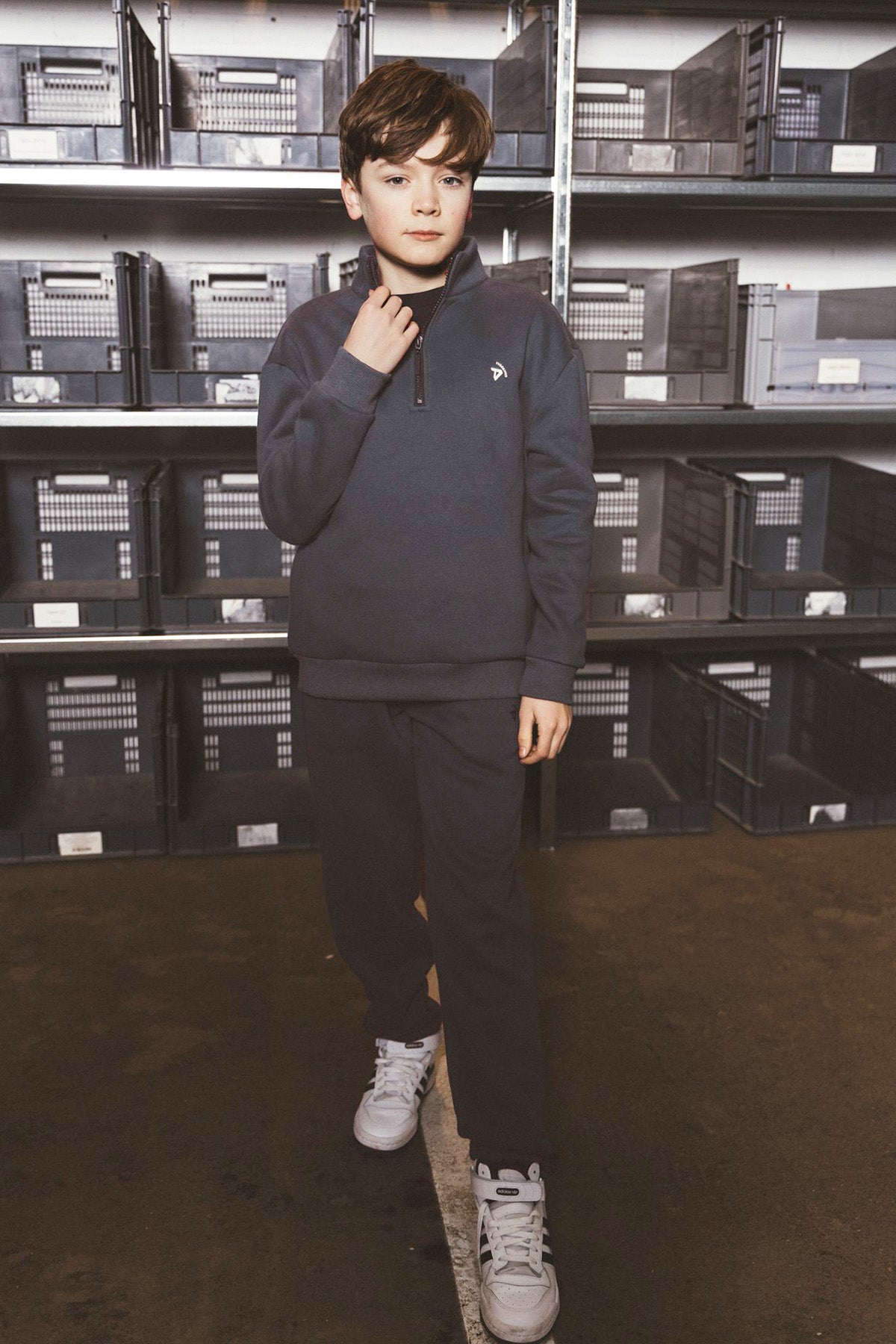 Sweat Half Zip Nout loose fit