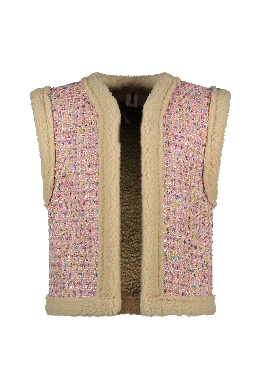 B.Nosy Gitte gilet met zachte teddy meisjes kleding