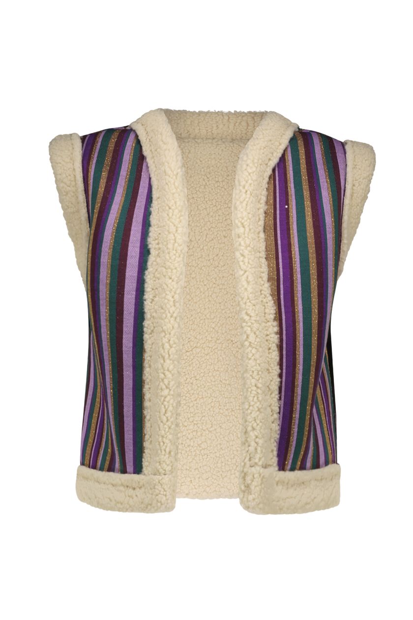 B.Nosy Gitte gilet met zachte teddy meisjes kleding