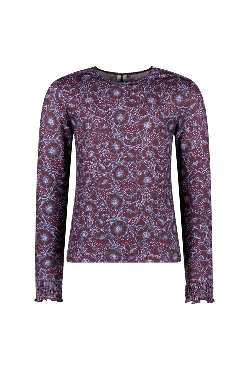 B.Nosy top Tally, recycled polyester jersey, comfortabel, allover print, meisjes kleding