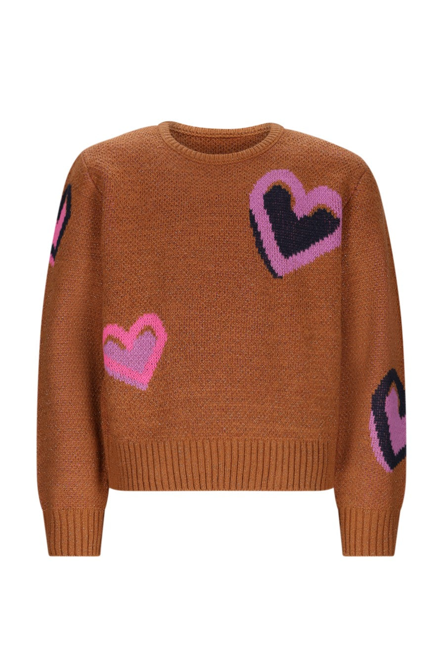 Khloe B.Nosy girls knitted jacquard sweater