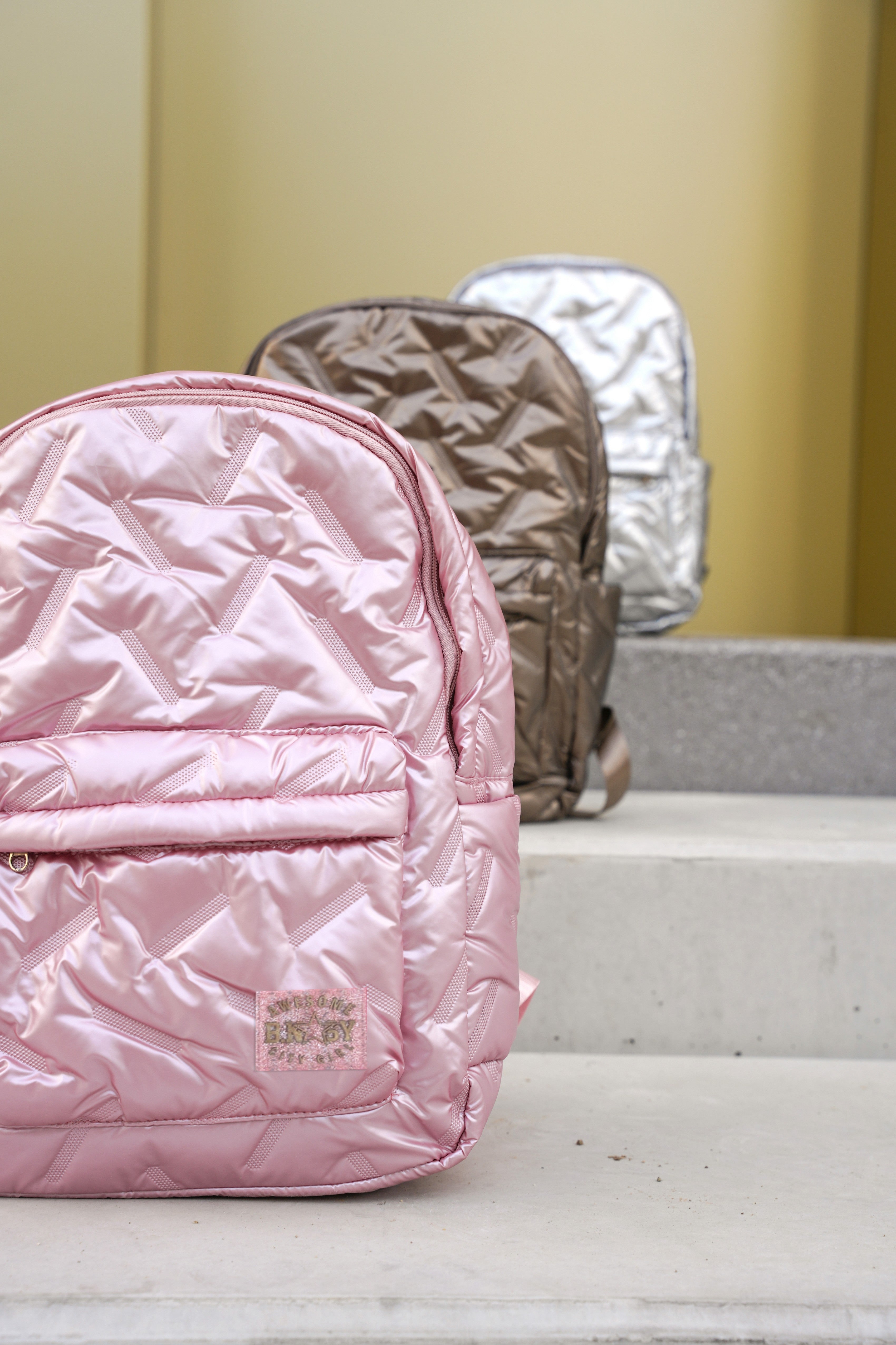 B.Nosy metallic Backpack